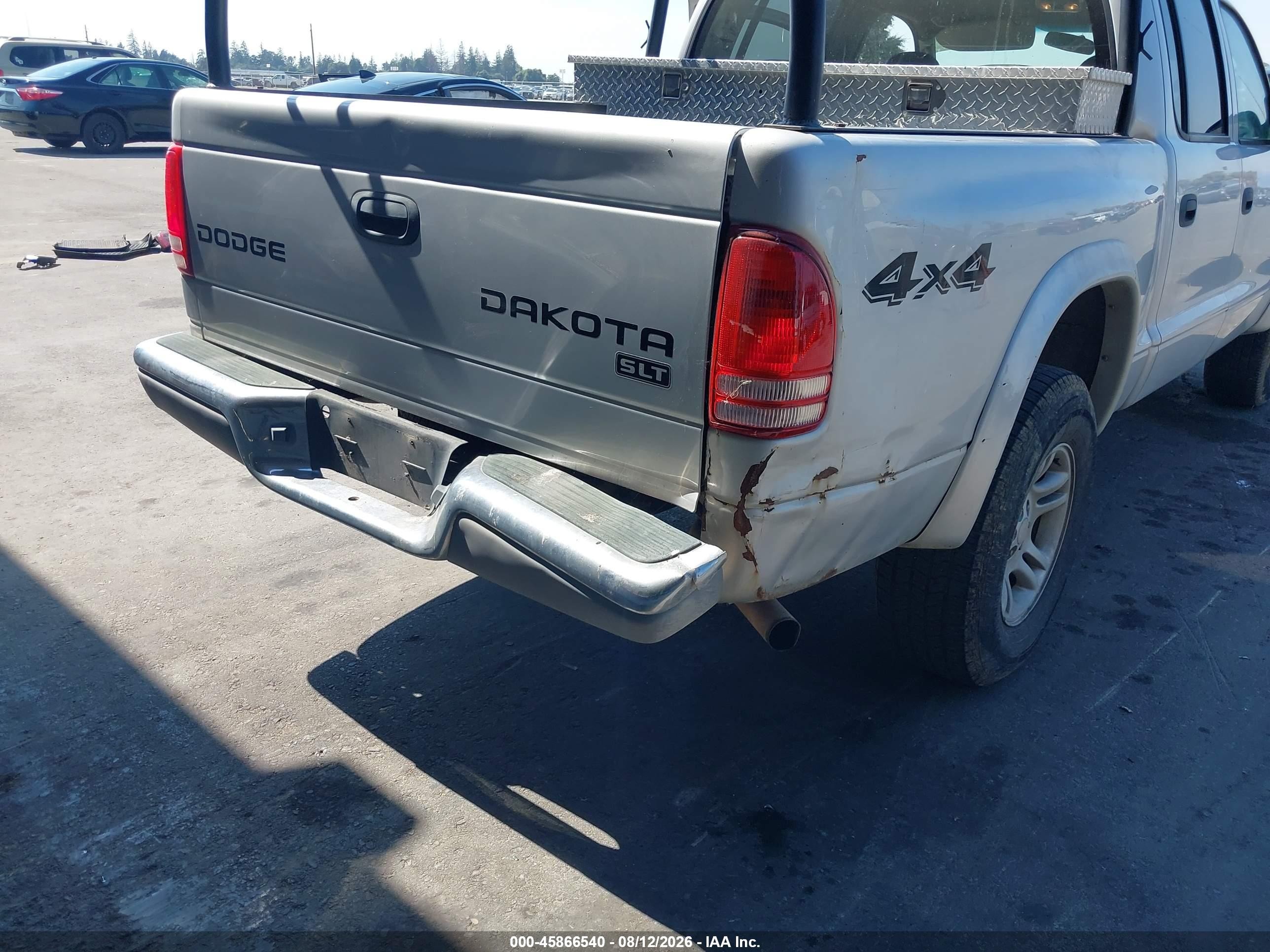 2004 Dodge Dakota Slt Silver vin: 1D7HG48N24S510338