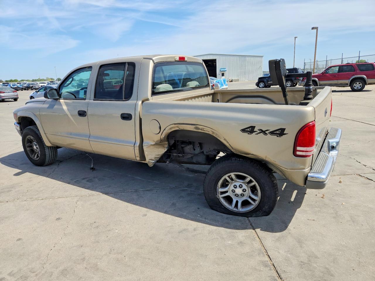 2004 Dodge Dakota Quad Slt Желто-коричневый vin: 1D7HG48N24S522019