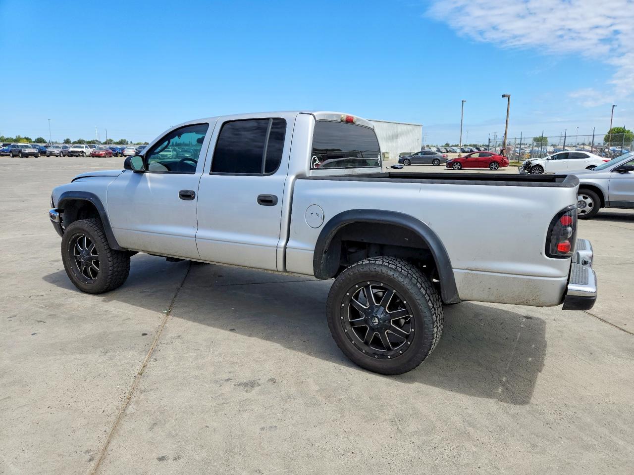 2004 Dodge Dakota Quad Slt Silver vin: 1D7HG48N24S717764