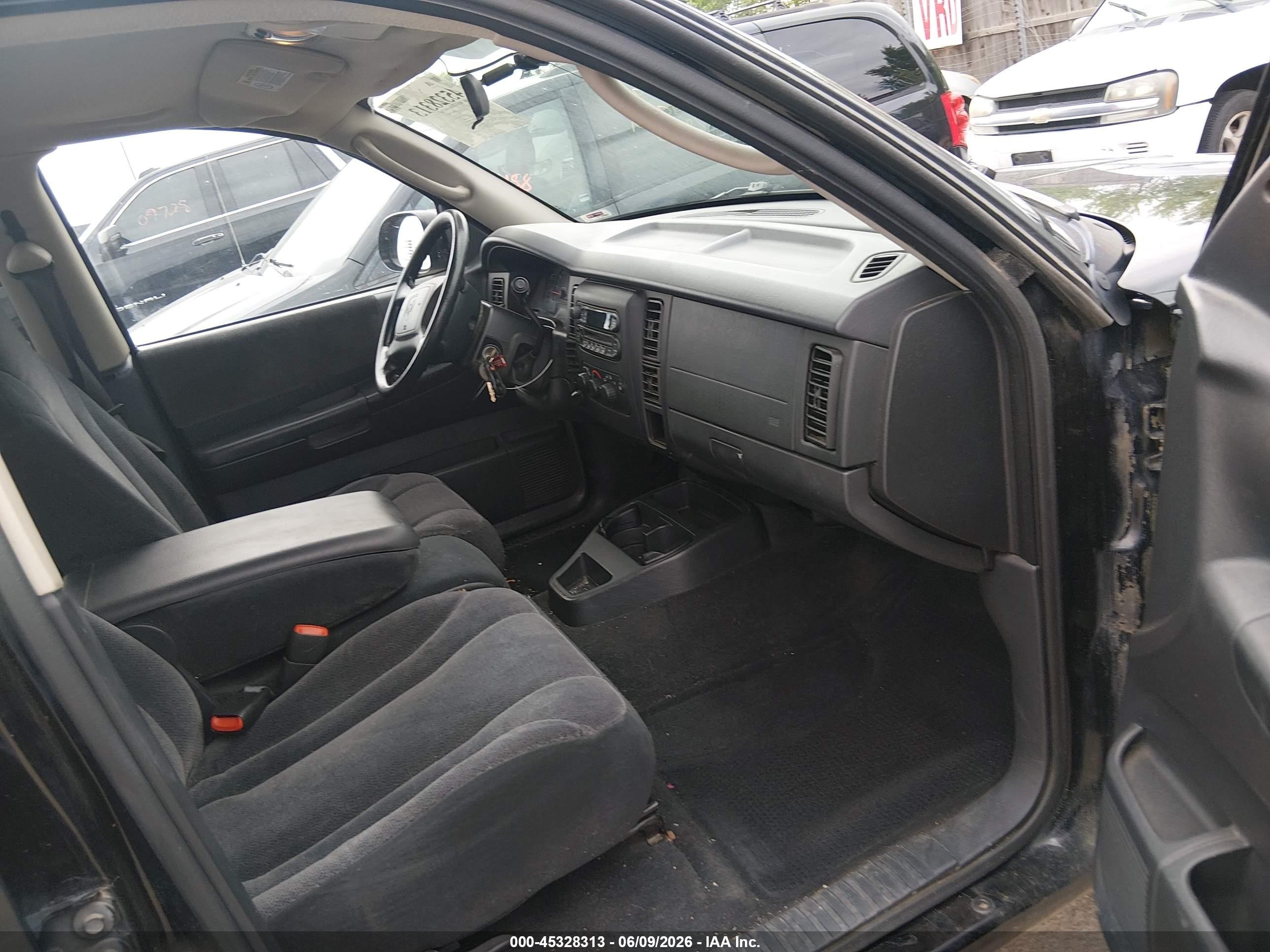 2004 Dodge Dakota Slt Black vin: 1D7HG48N24S774305
