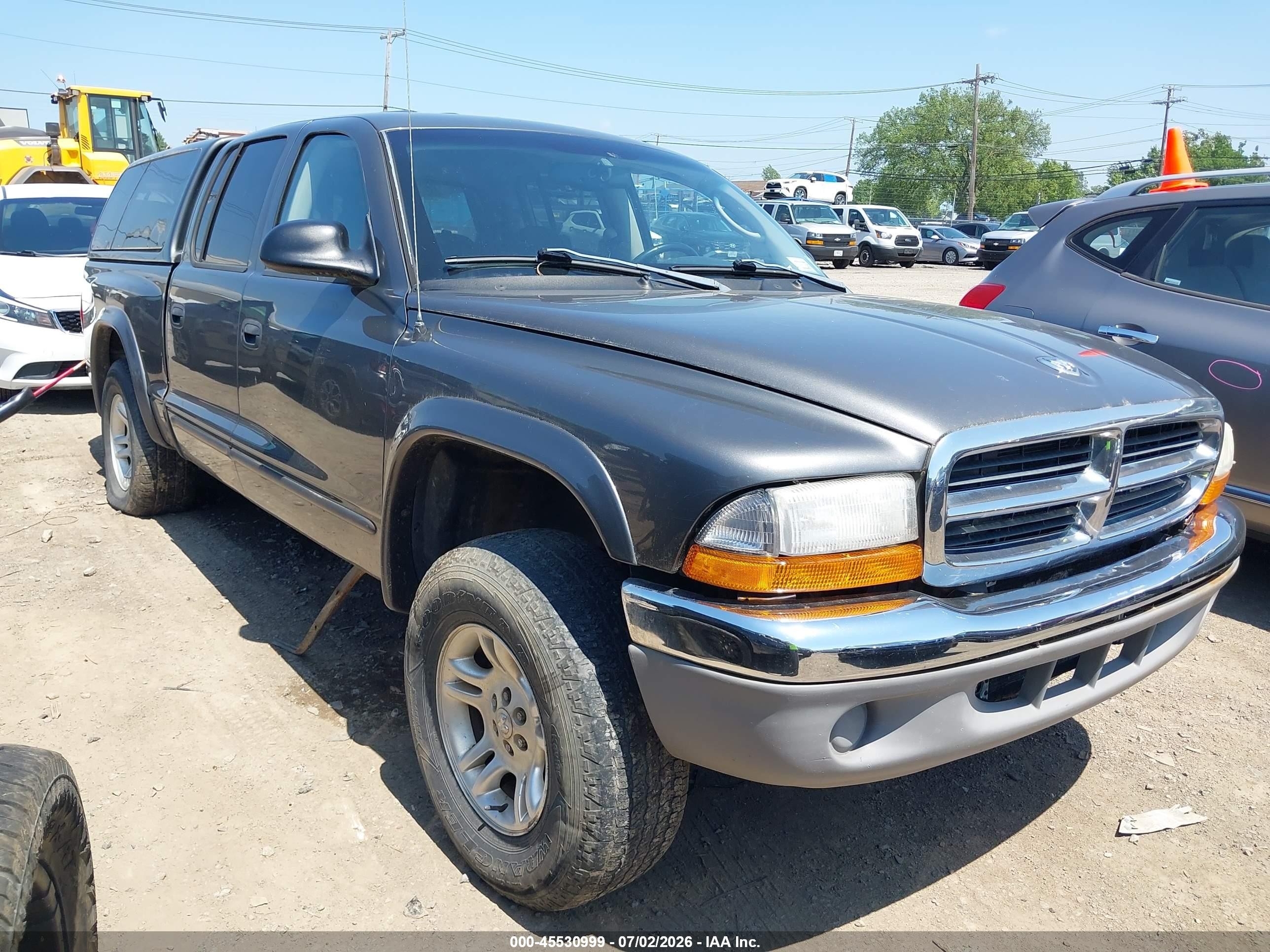 2003 Dodge Dakota Slt Gray vin: 1D7HG48N33S185973