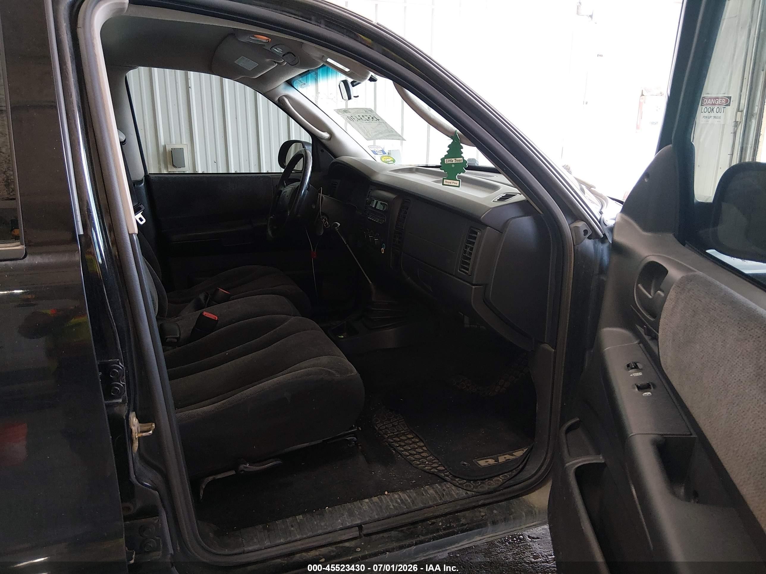 2003 Dodge Dakota Slt Black vin: 1D7HG48N43S127032