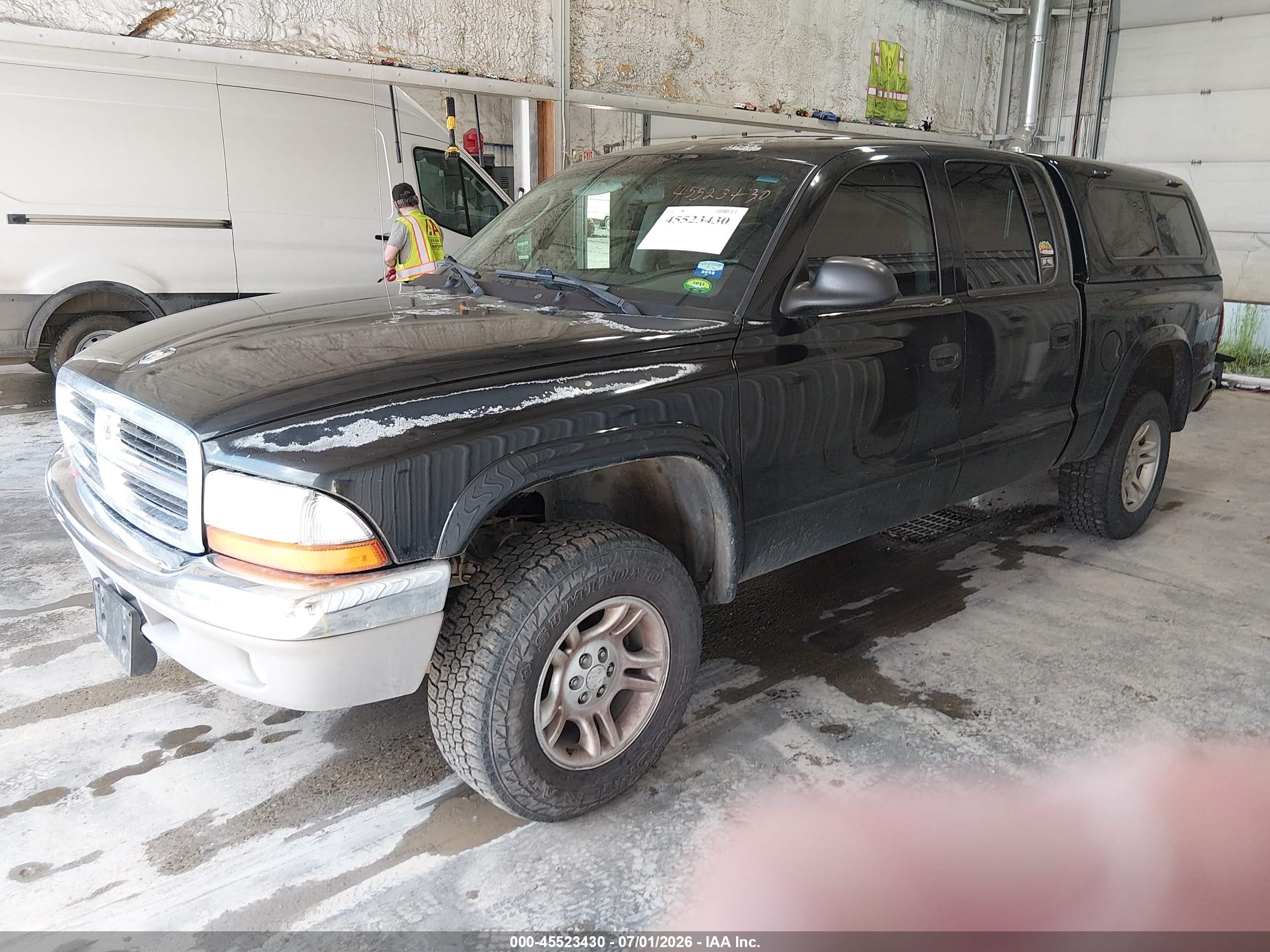 2003 Dodge Dakota Slt Black vin: 1D7HG48N43S127032
