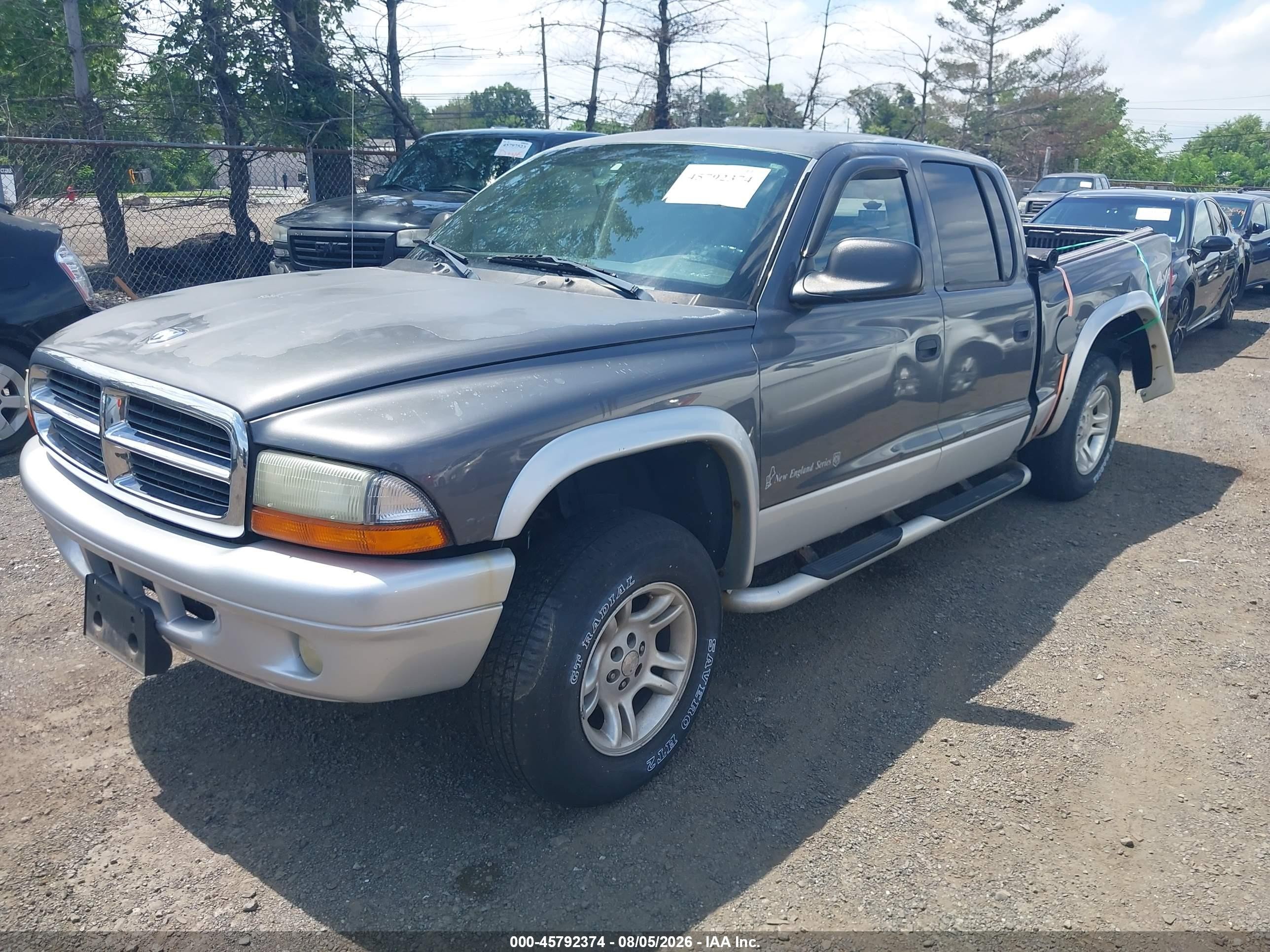 2003 Dodge Dakota Slt Gray vin: 1D7HG48N53S108537