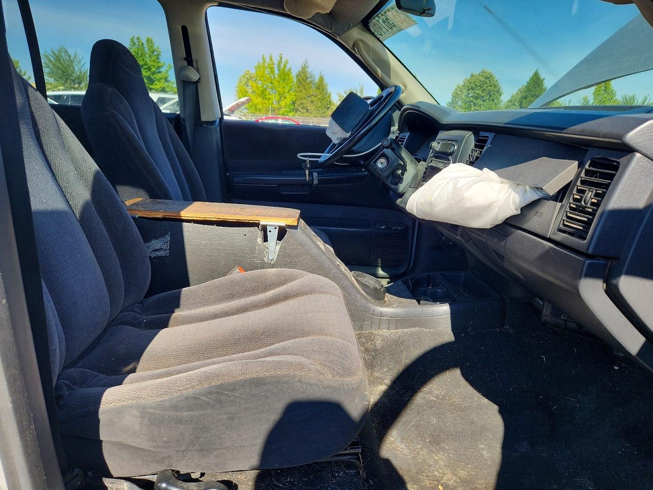 2003 Dodge Dakota Quad Slt Silver vin: 1D7HG48N63S221445