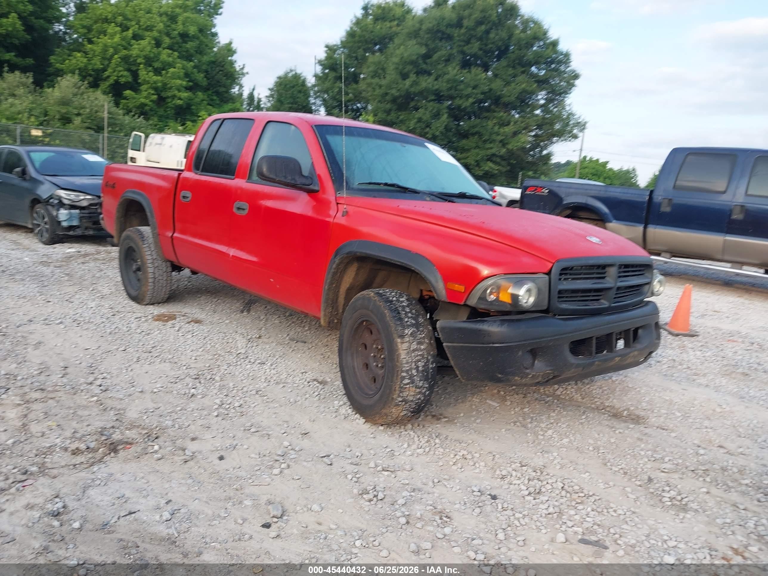 2004 Dodge Dakota Slt Red vin: 1D7HG48N64S540426