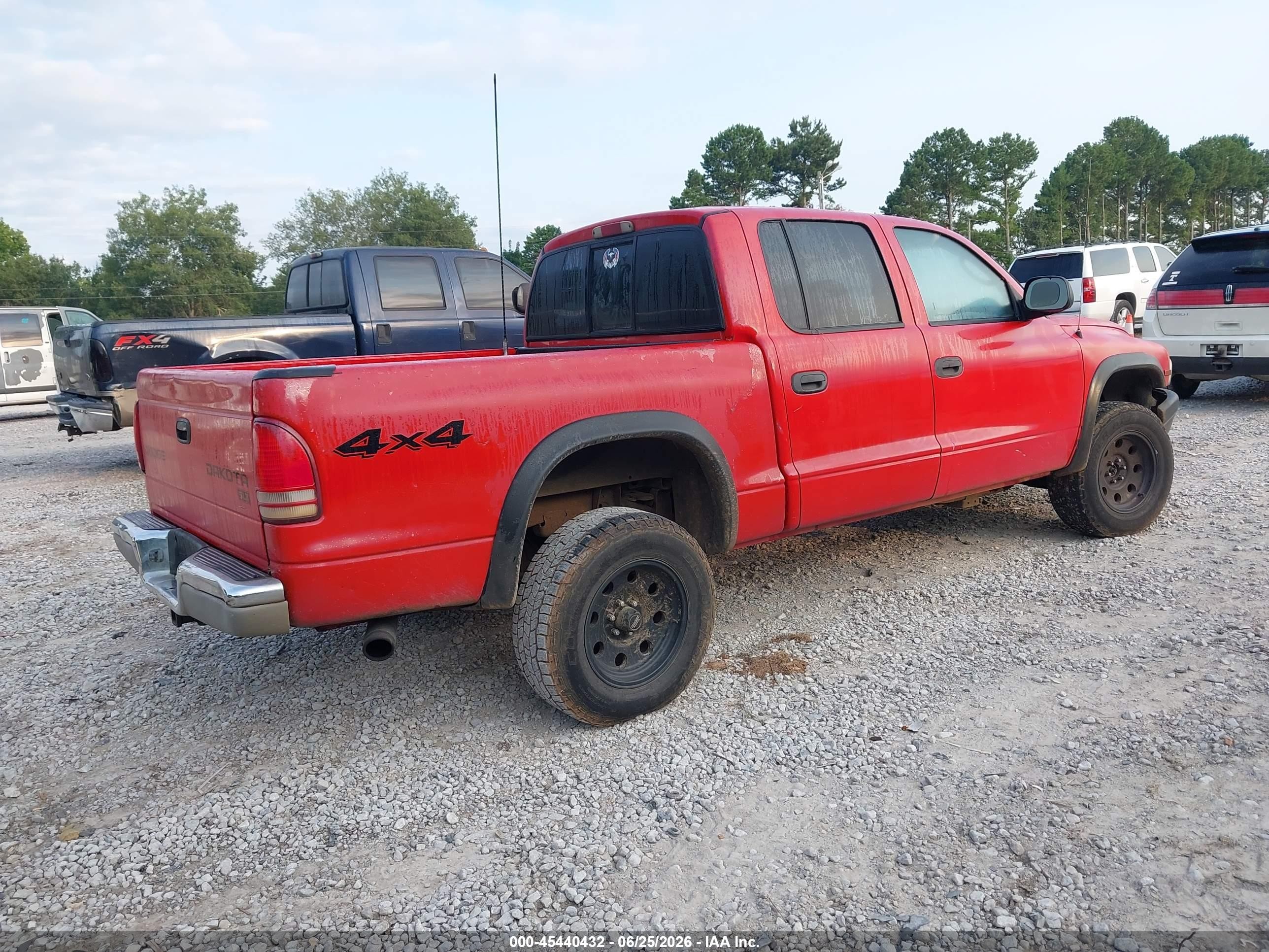 2004 Dodge Dakota Slt Red vin: 1D7HG48N64S540426