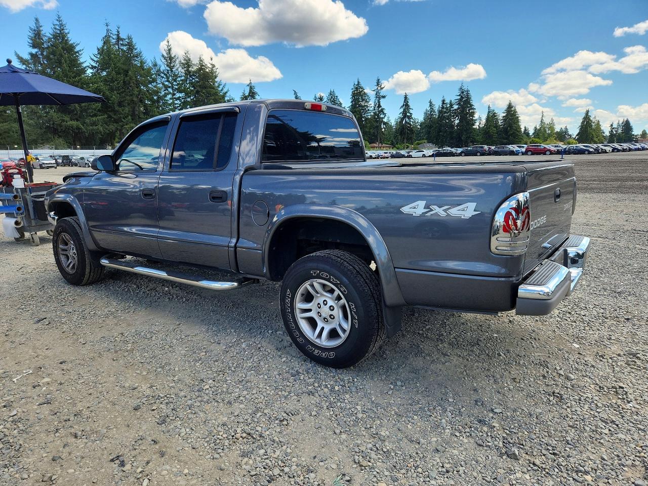 2004 Dodge Dakota Quad Slt Gray vin: 1D7HG48N64S718366
