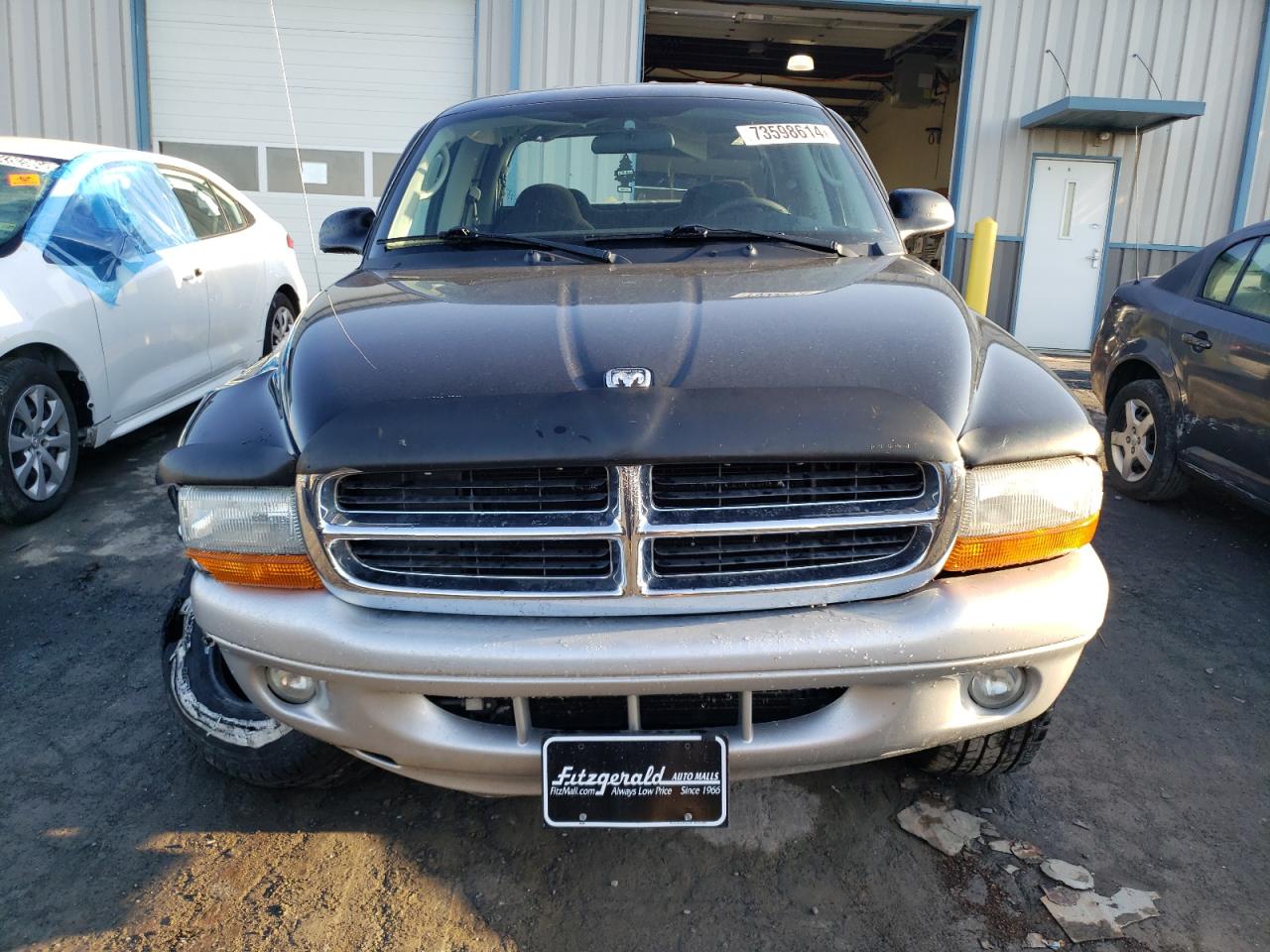 2004 Dodge Dakota Quad Slt Black vin: 1D7HG48N84S667470