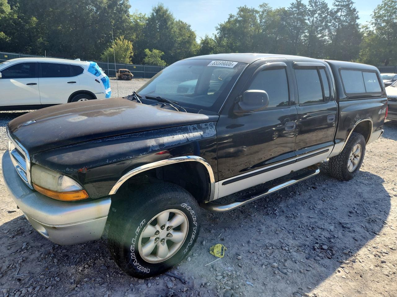 2004 Dodge Dakota Quad Slt Черный vin: 1D7HG48N84S766550