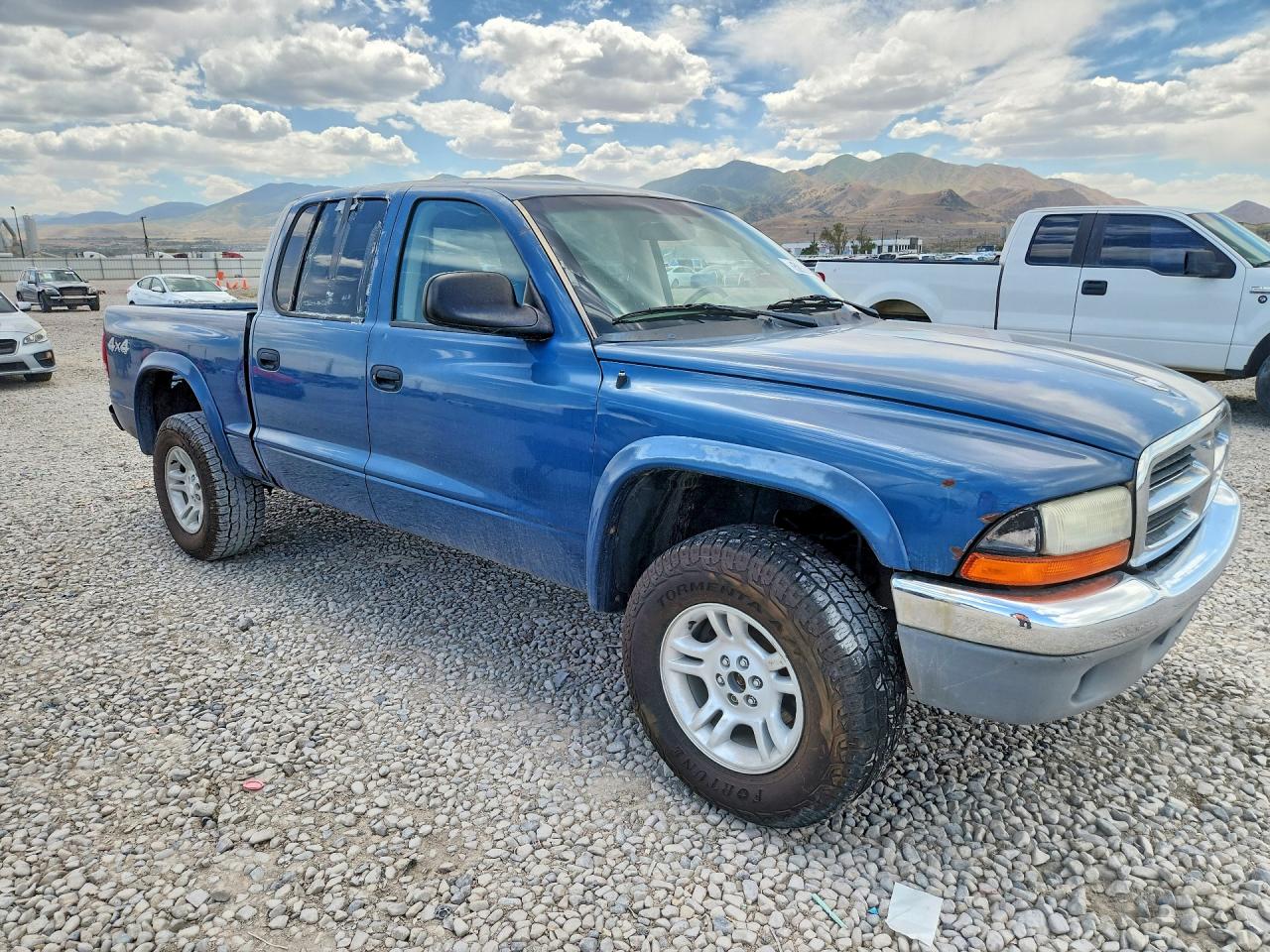2003 Dodge Dakota Quad Slt Blue vin: 1D7HG48N93S281283