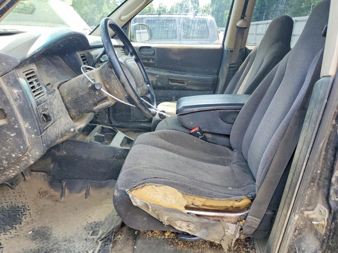 2004 Dodge Dakota Quad Slt Black vin: 1D7HG48N94S510028