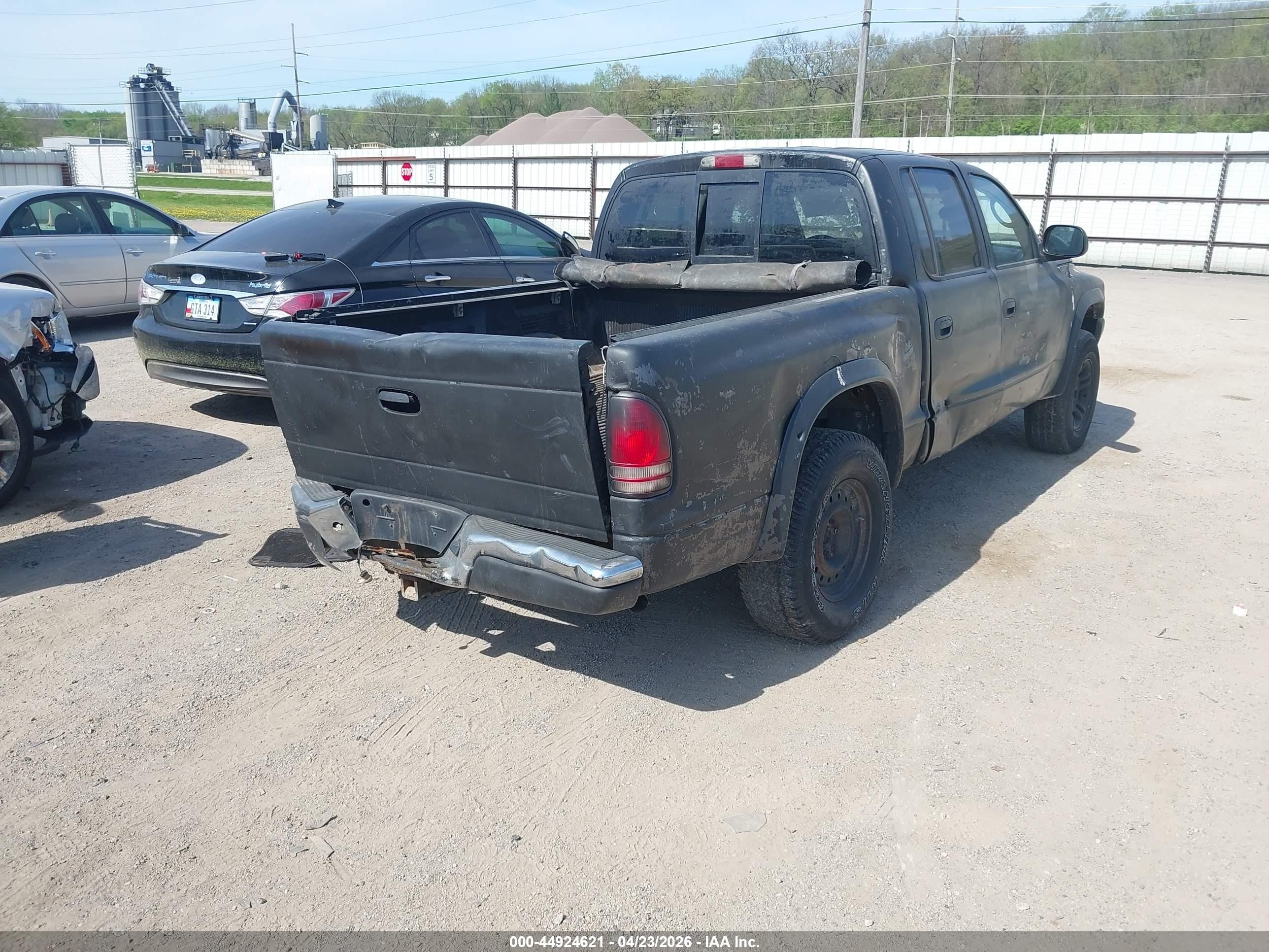 2004 Dodge Dakota Slt Black vin: 1D7HG48N94S704431
