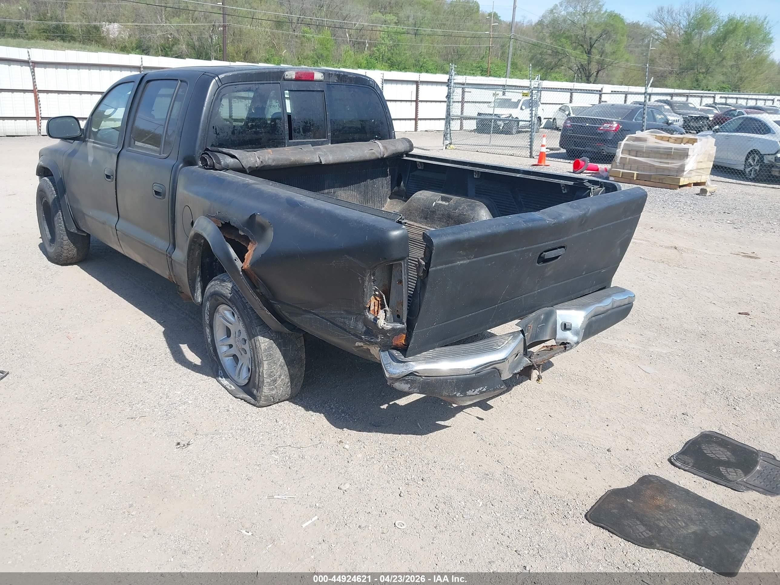 2004 Dodge Dakota Slt Black vin: 1D7HG48N94S704431
