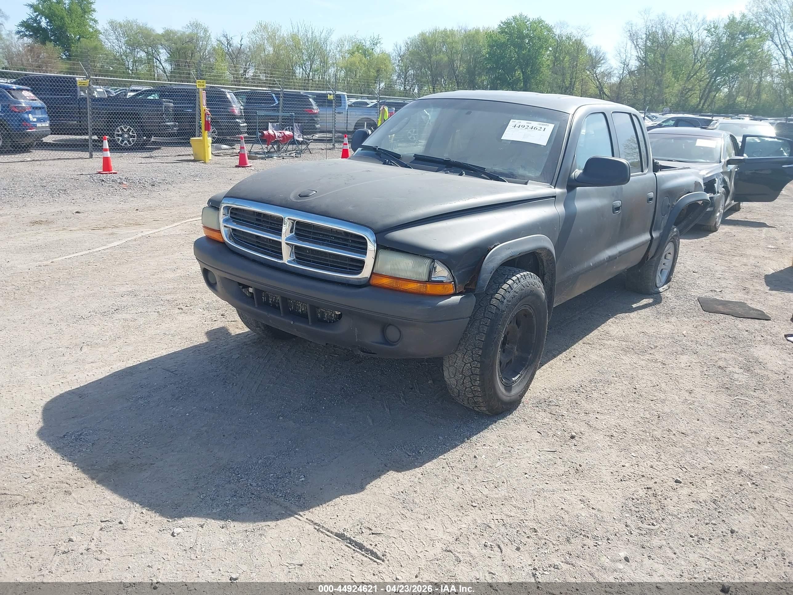 2004 Dodge Dakota Slt Black vin: 1D7HG48N94S704431
