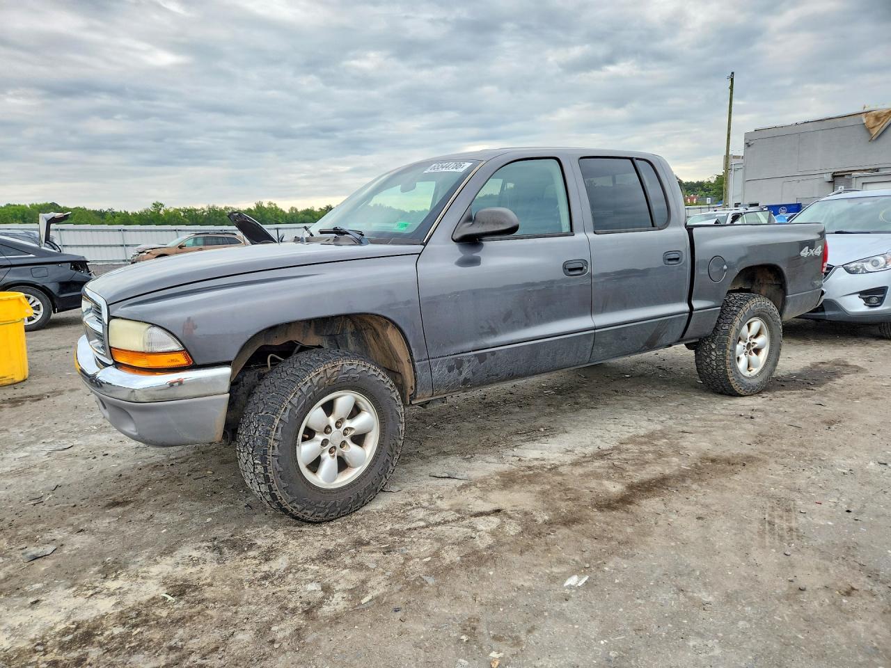 2004 Dodge Dakota Quad Slt Серый vin: 1D7HG48N94S719592