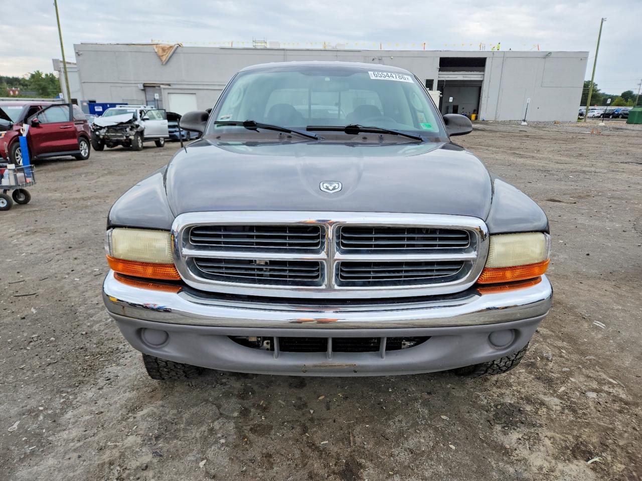 2004 Dodge Dakota Quad Slt Gray vin: 1D7HG48N94S719592