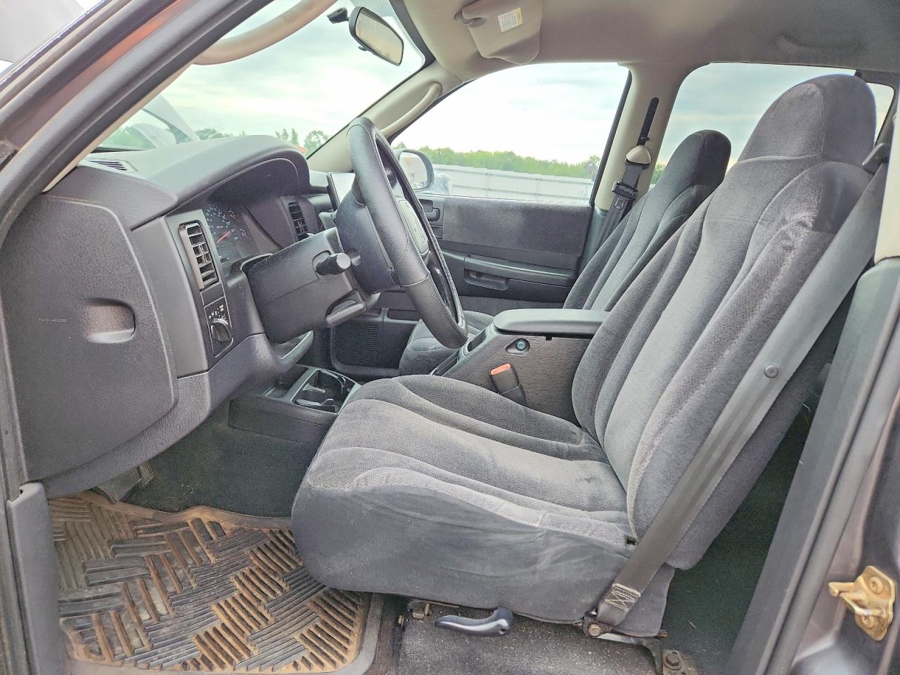 2004 Dodge Dakota Quad Slt Gray vin: 1D7HG48N94S719592