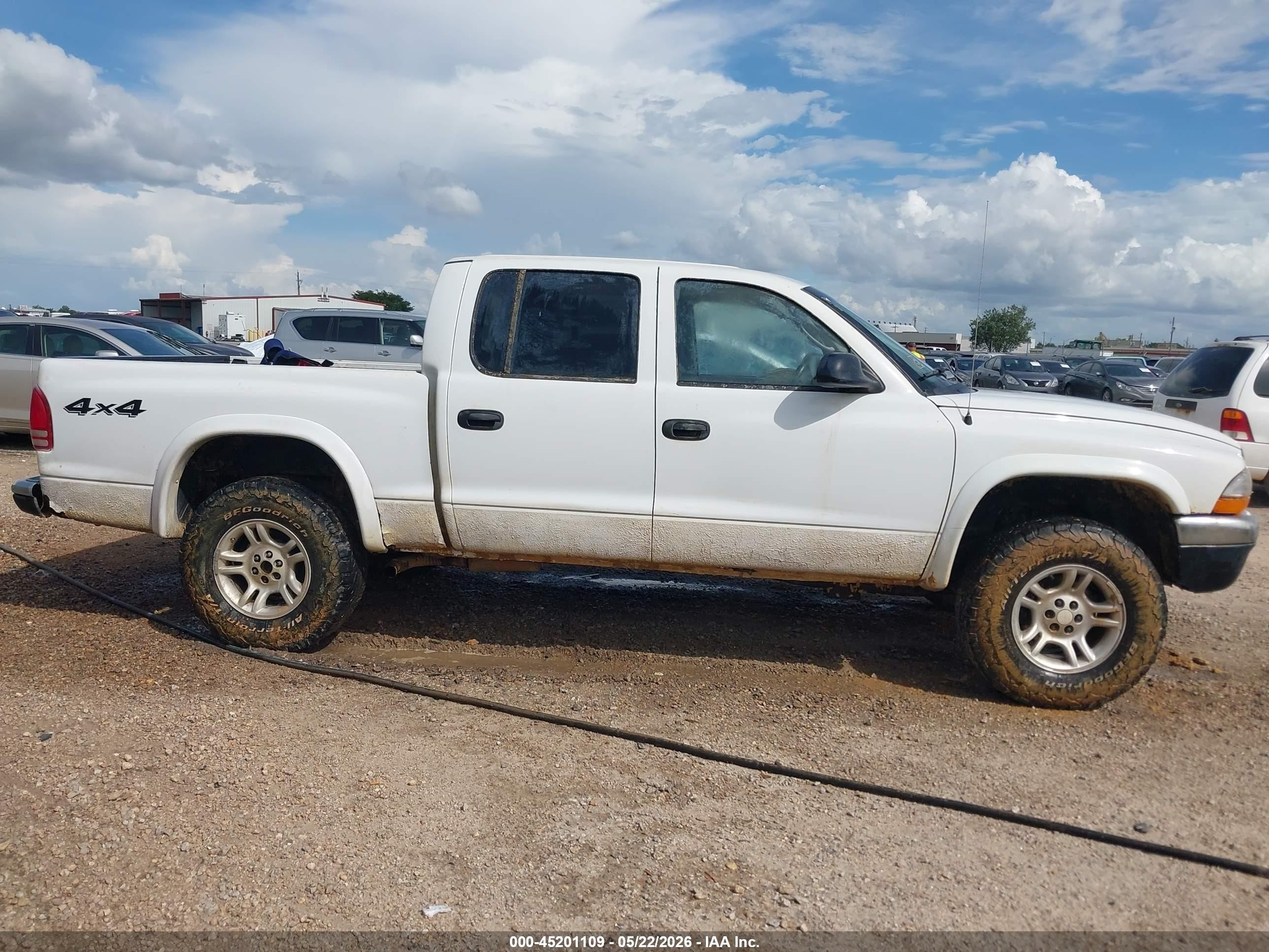 2004 Dodge Dakota Slt White vin: 1D7HG48N94S720807