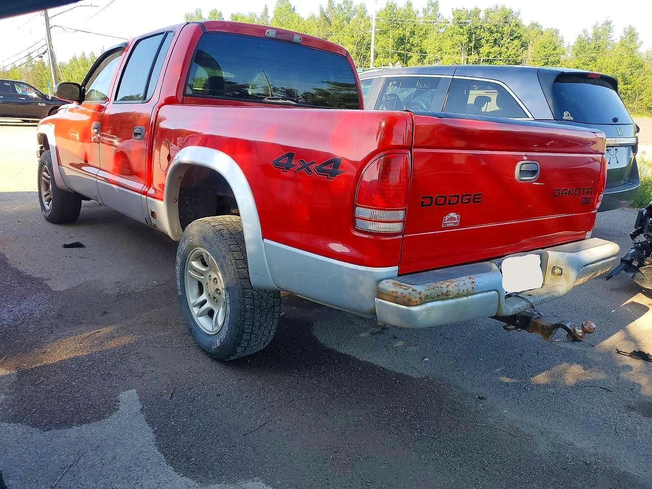 2004 Dodge Dakota Quad Slt Красный vin: 1D7HG48NX4S628198