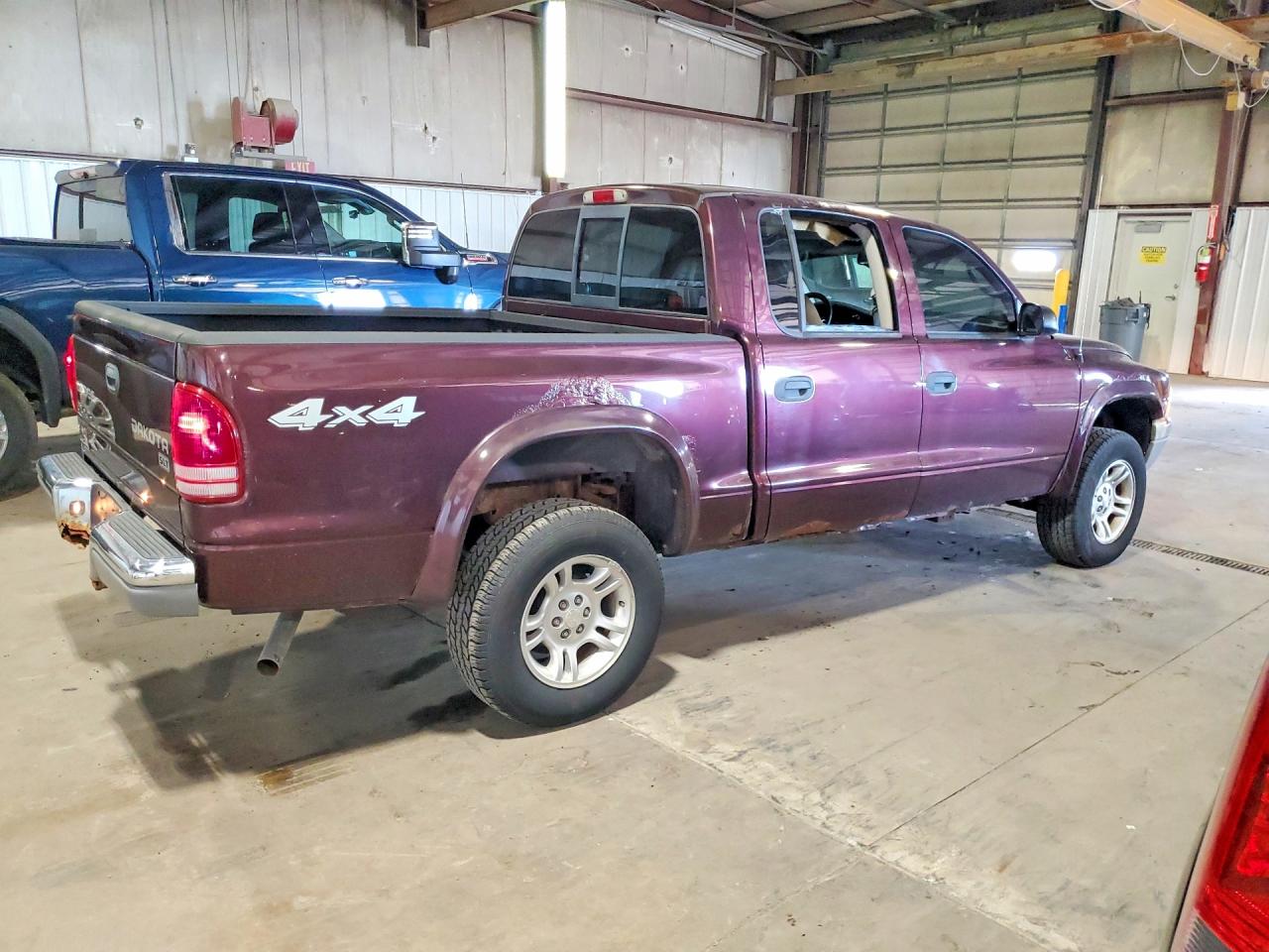 2004 Dodge Dakota Quad Slt Burgundy vin: 1D7HG48NX4S731041