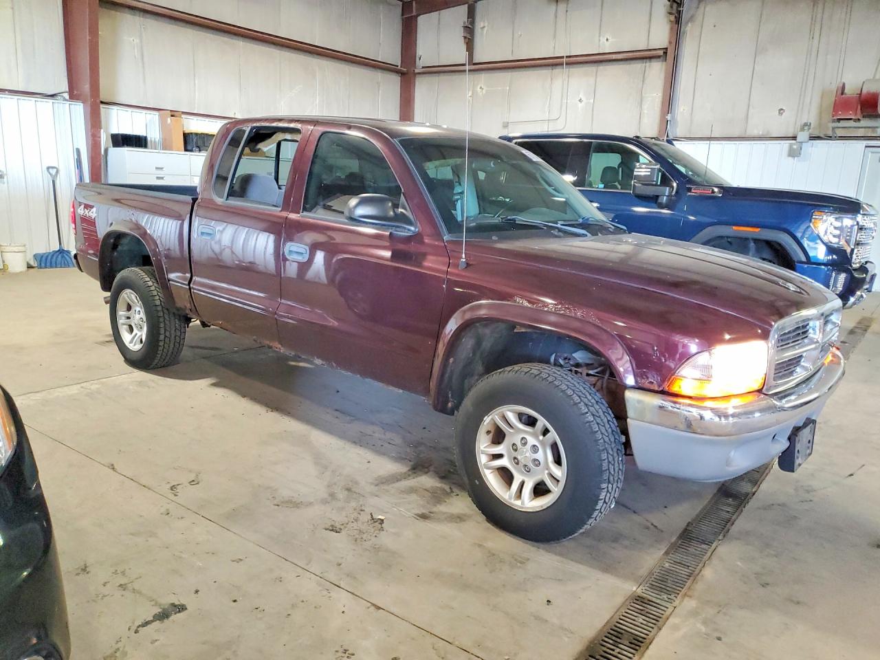 2004 Dodge Dakota Quad Slt Burgundy vin: 1D7HG48NX4S731041