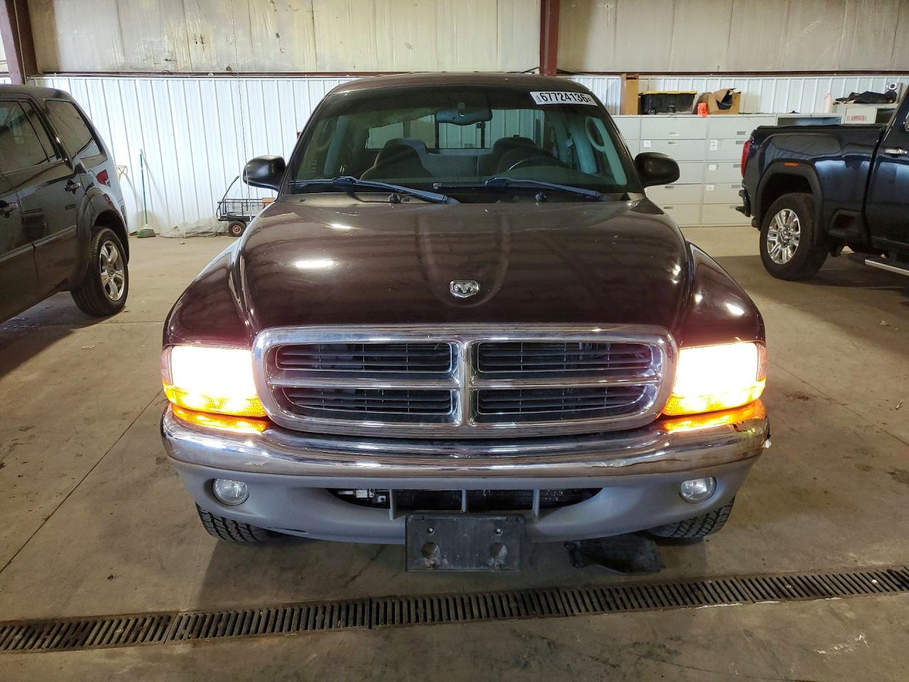 2004 Dodge Dakota Quad Slt Burgundy vin: 1D7HG48NX4S731041