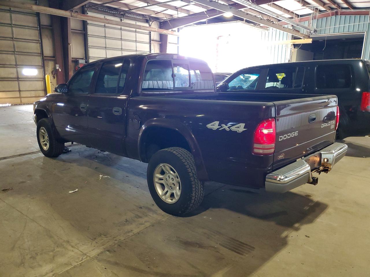 2004 Dodge Dakota Quad Slt Burgundy vin: 1D7HG48NX4S731041
