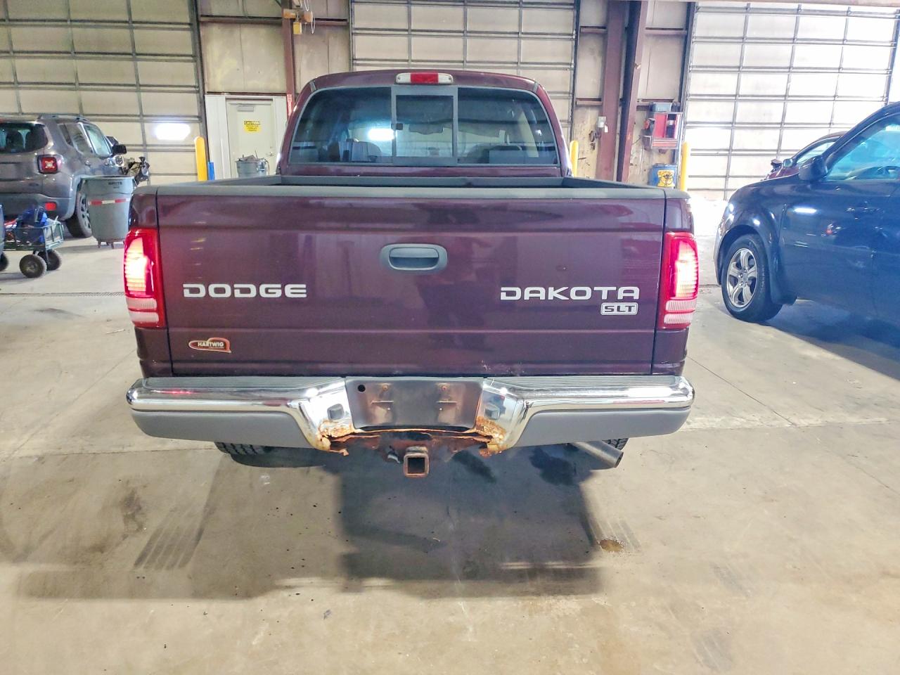 2004 Dodge Dakota Quad Slt Burgundy vin: 1D7HG48NX4S731041