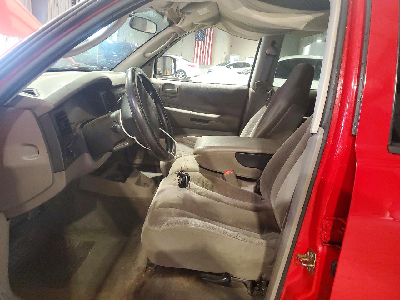 2004 Dodge Dakota Quad Slt Red vin: 1D7HG48NX4S740290