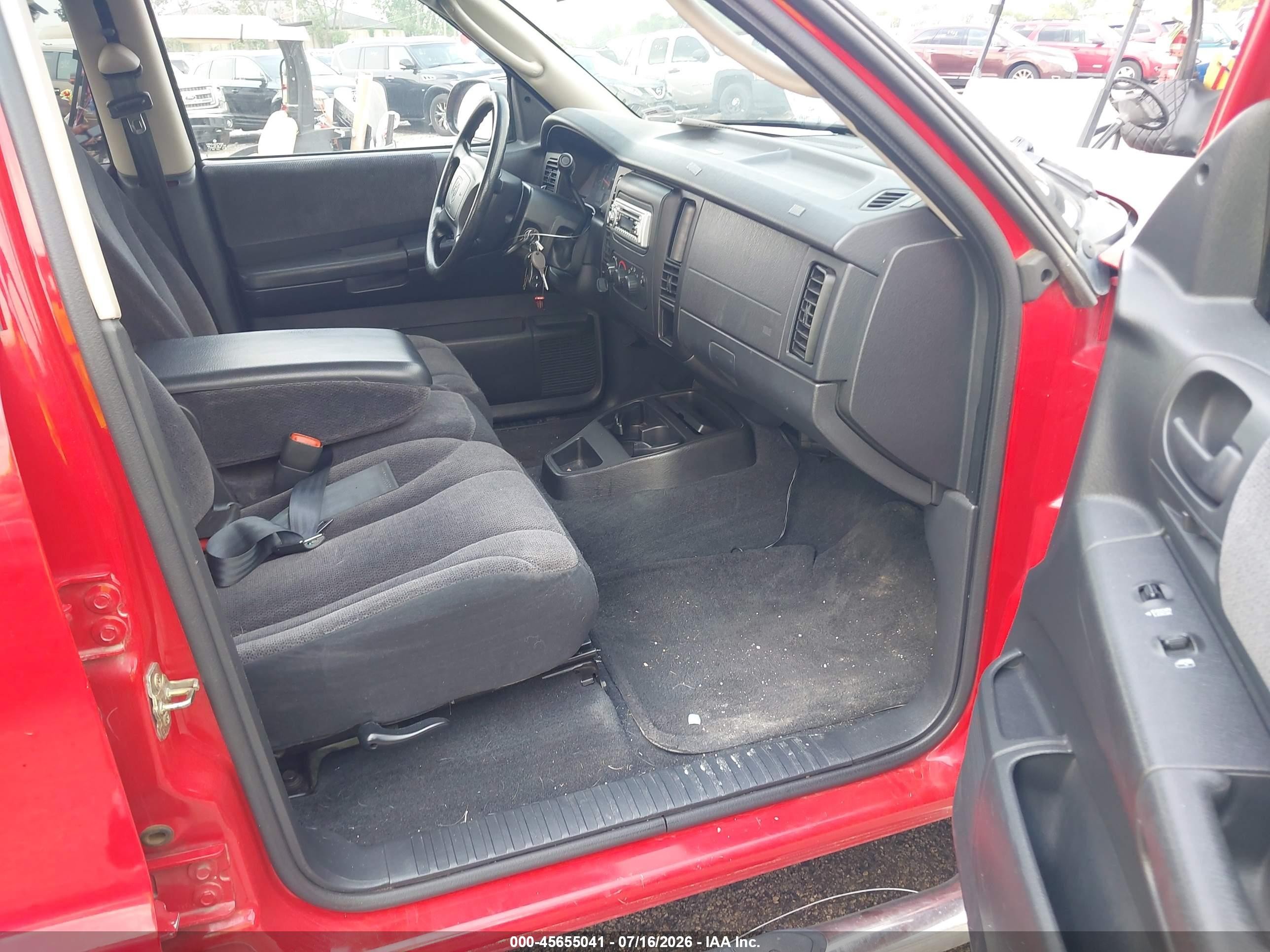 2003 Dodge Dakota Slt Red vin: 1D7HG48X53S116171