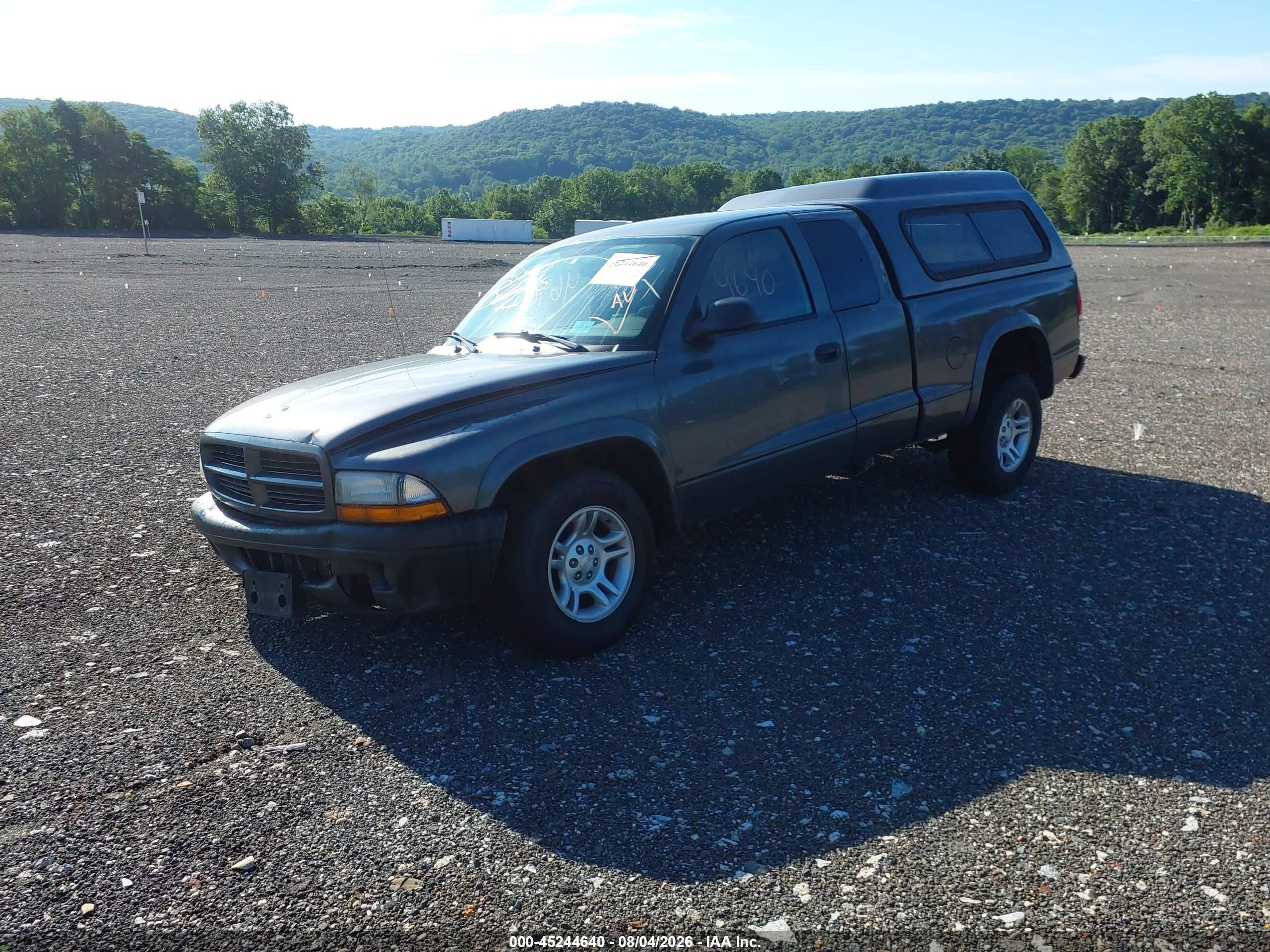 2003 Dodge Dakota Gray vin: 1D7HL12X73S358124
