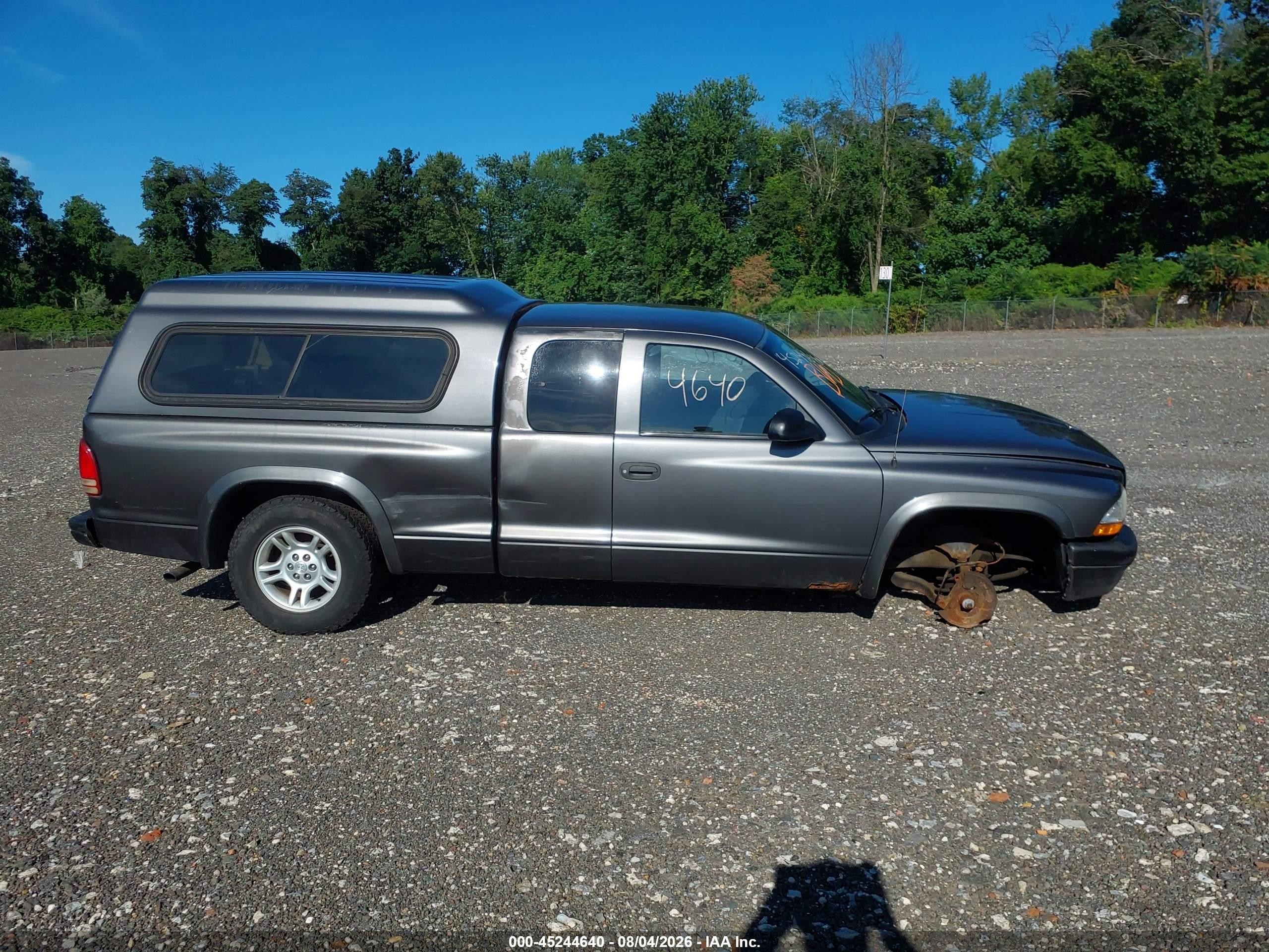 2003 Dodge Dakota Gray vin: 1D7HL12X73S358124