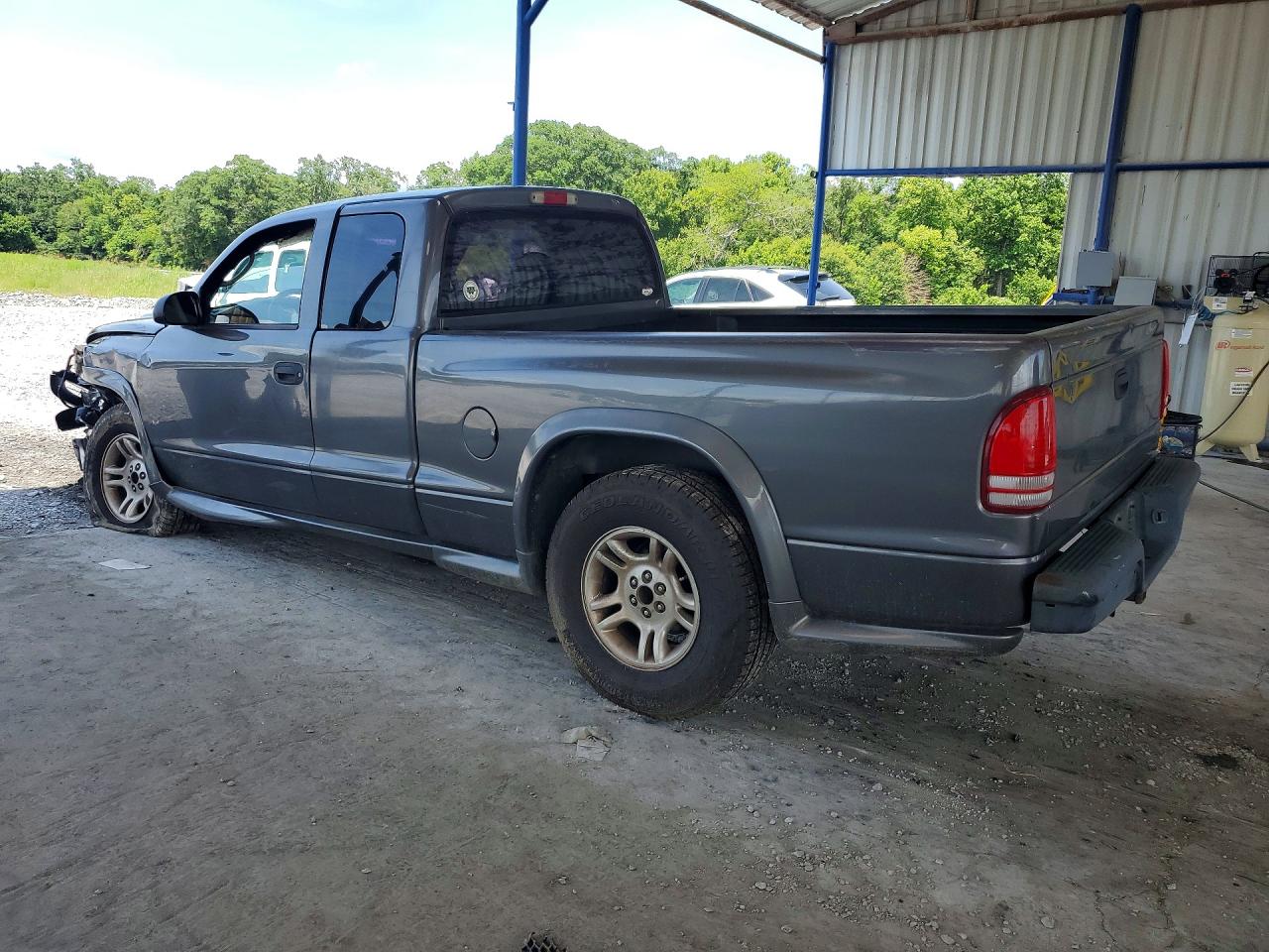 2003 Dodge Dakota Sport Gray vin: 1D7HL32N63S287850