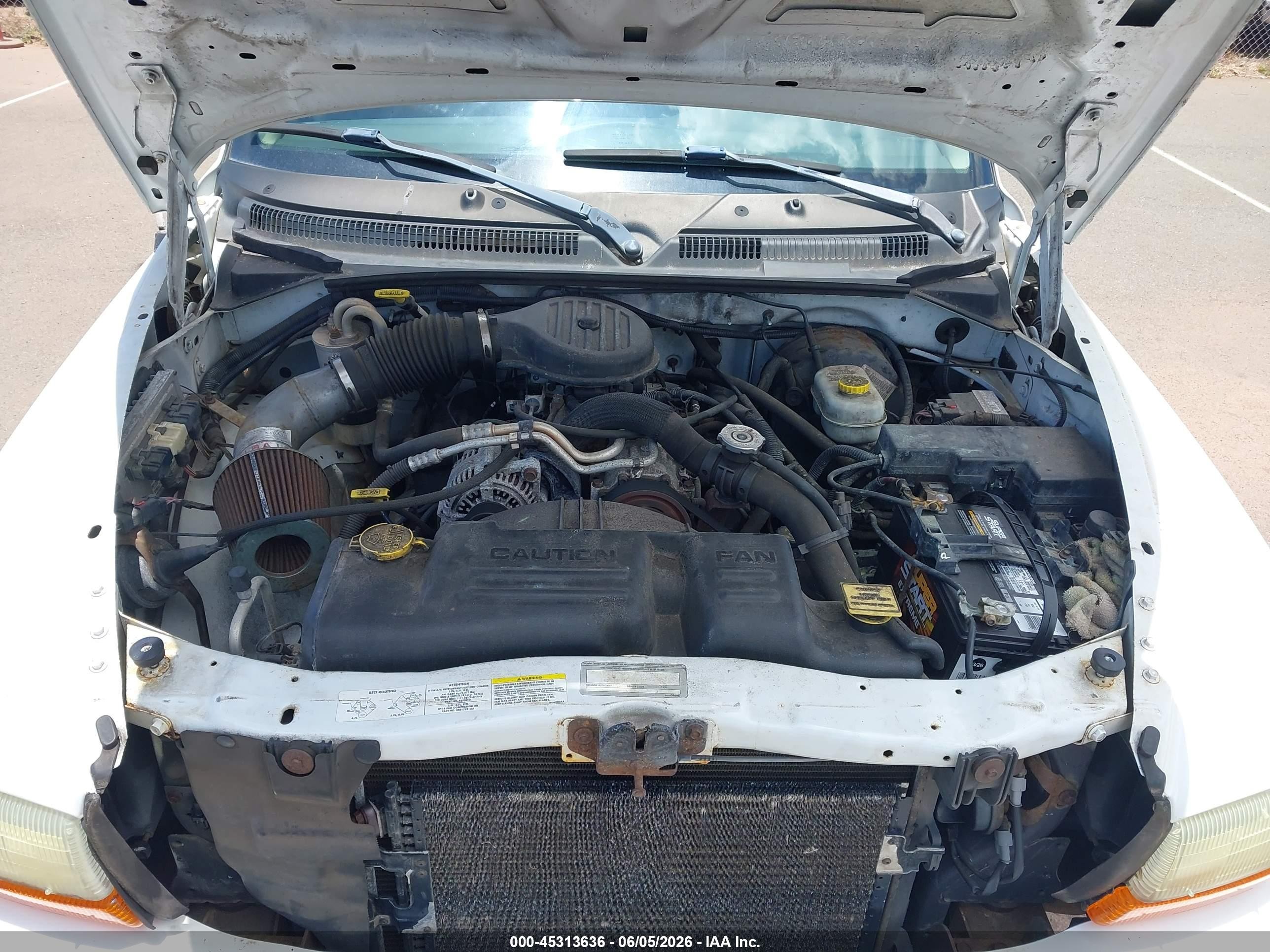 2003 Dodge Dakota Sport White vin: 1D7HL32X83S184298