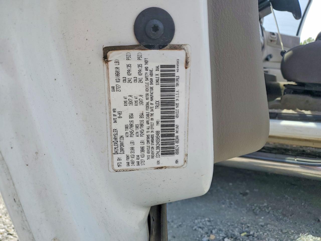 2004 Dodge Dakota Quad Sport White vin: 1D7HL38K24S505488