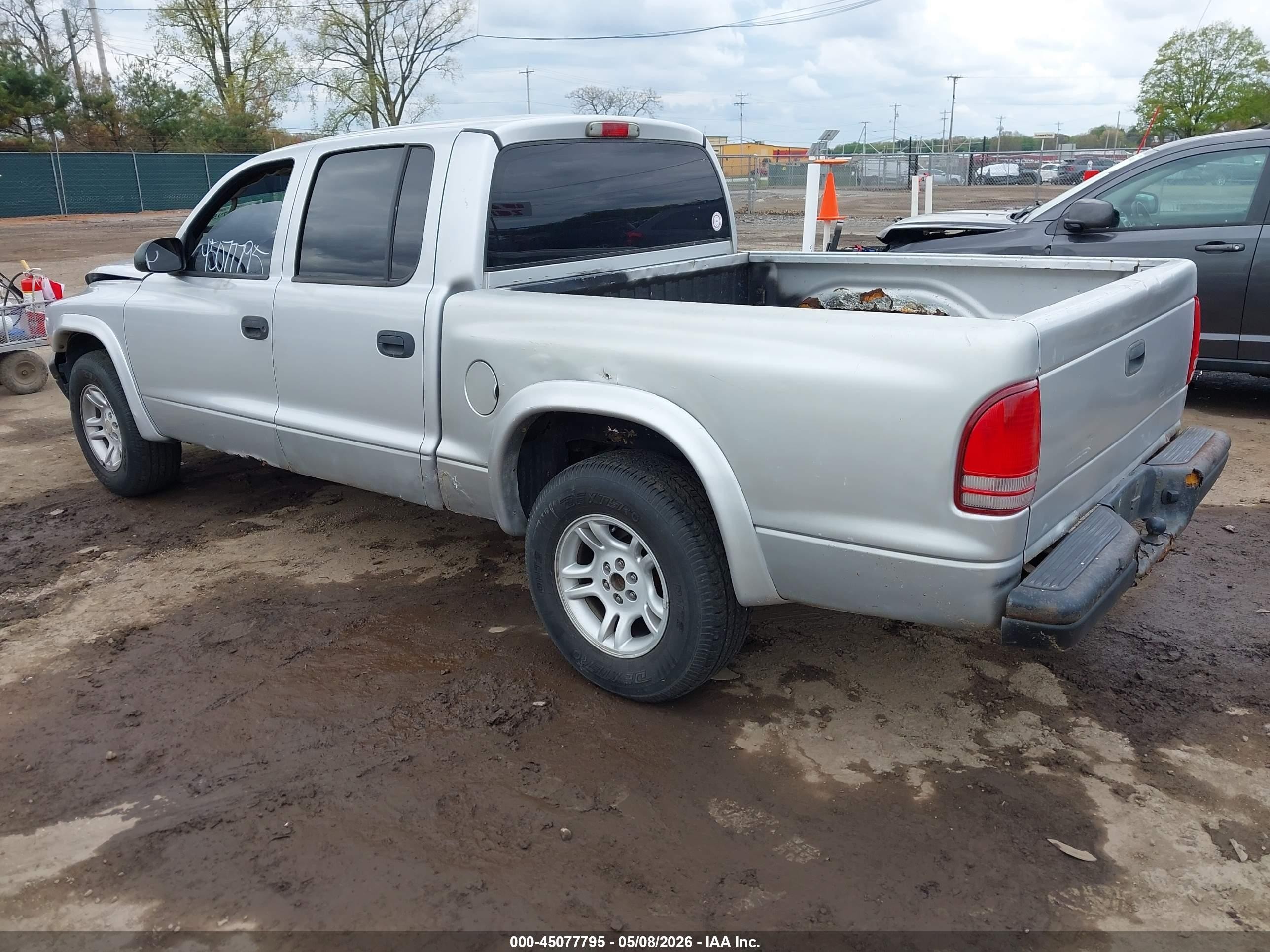 2004 Dodge Dakota Sport/sxt Серый vin: 1D7HL38K24S632998