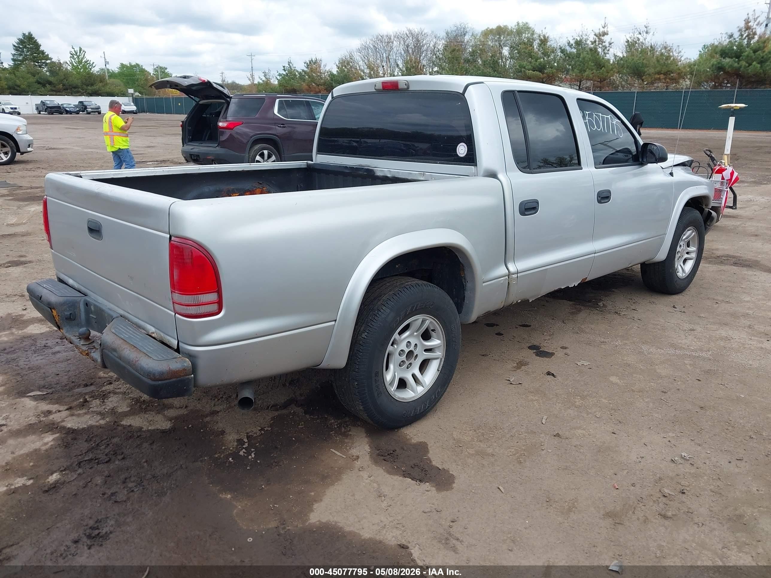 2004 Dodge Dakota Sport/sxt Серый vin: 1D7HL38K24S632998