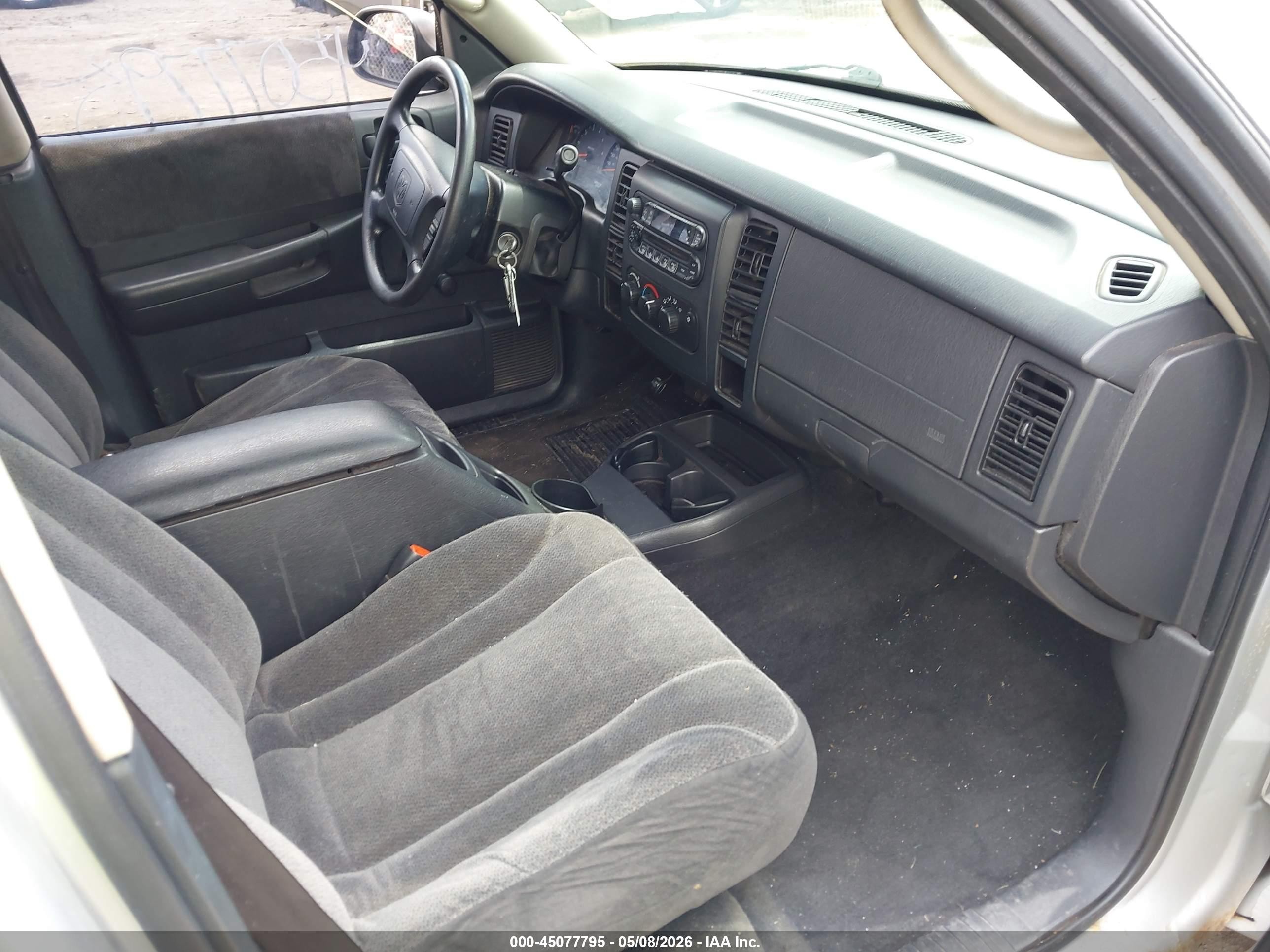 2004 Dodge Dakota Sport/sxt Серый vin: 1D7HL38K24S632998