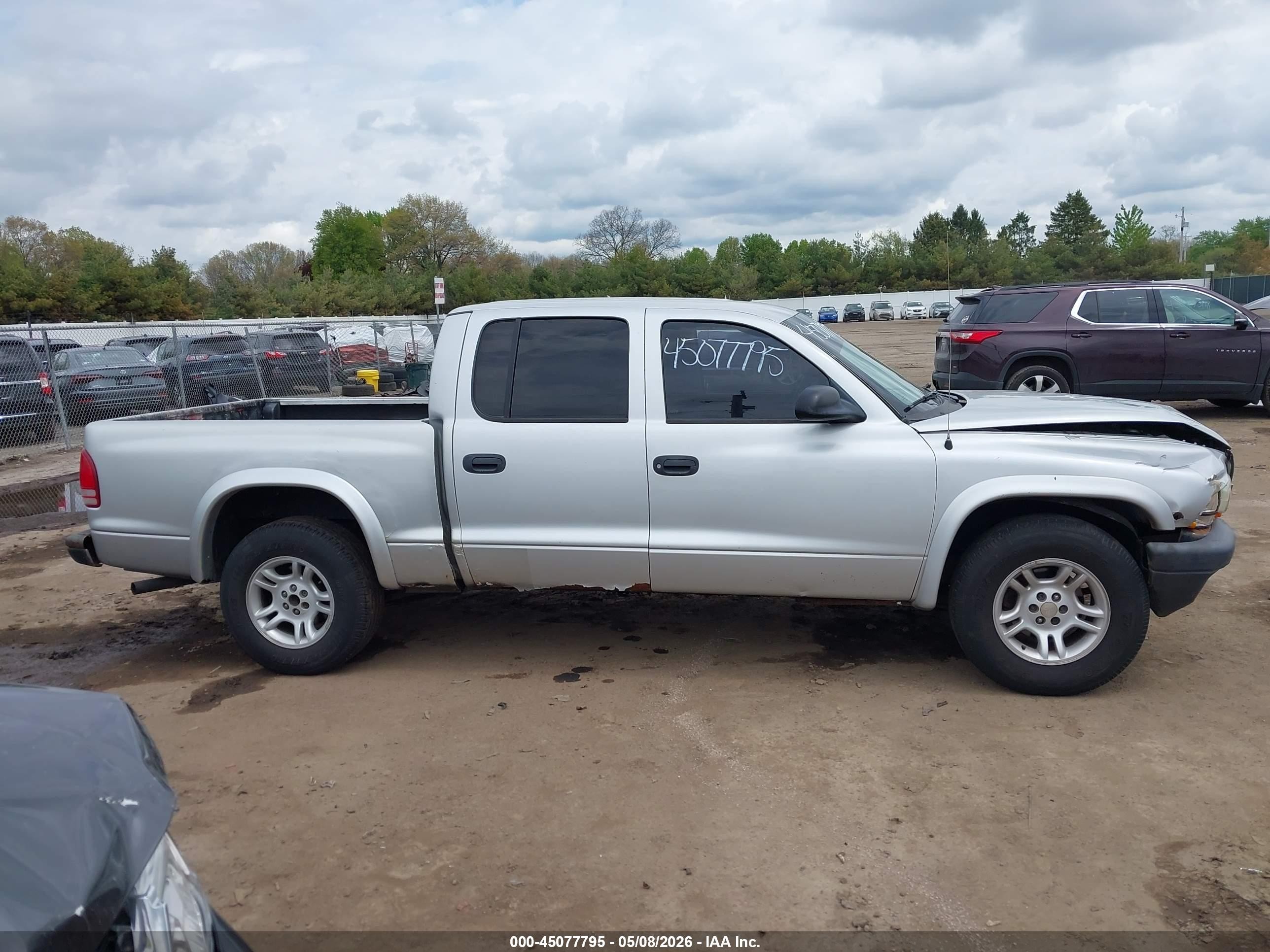 2004 Dodge Dakota Sport/sxt Серый vin: 1D7HL38K24S632998