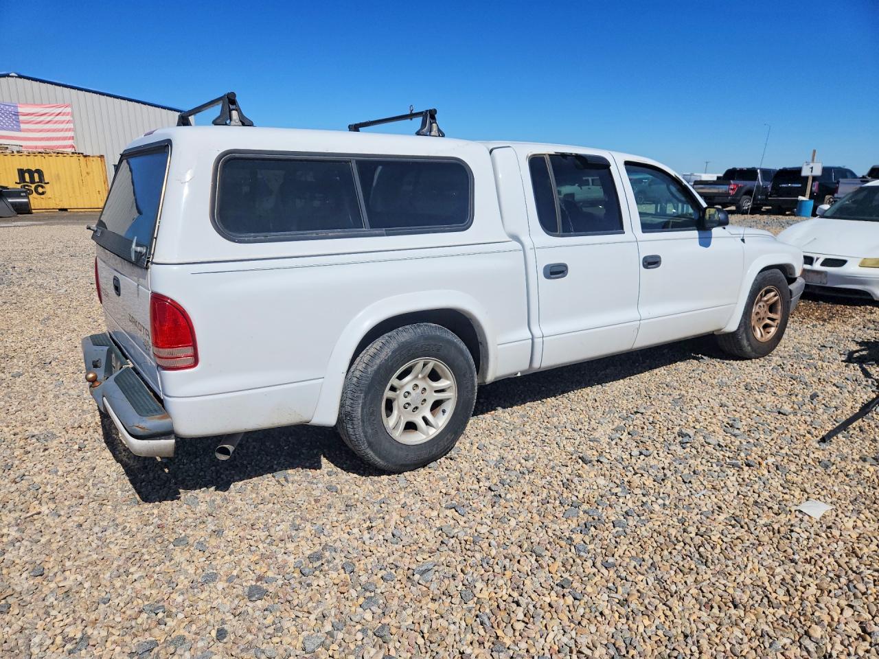 2004 Dodge Dakota Quad Sport White vin: 1D7HL38K44S777556