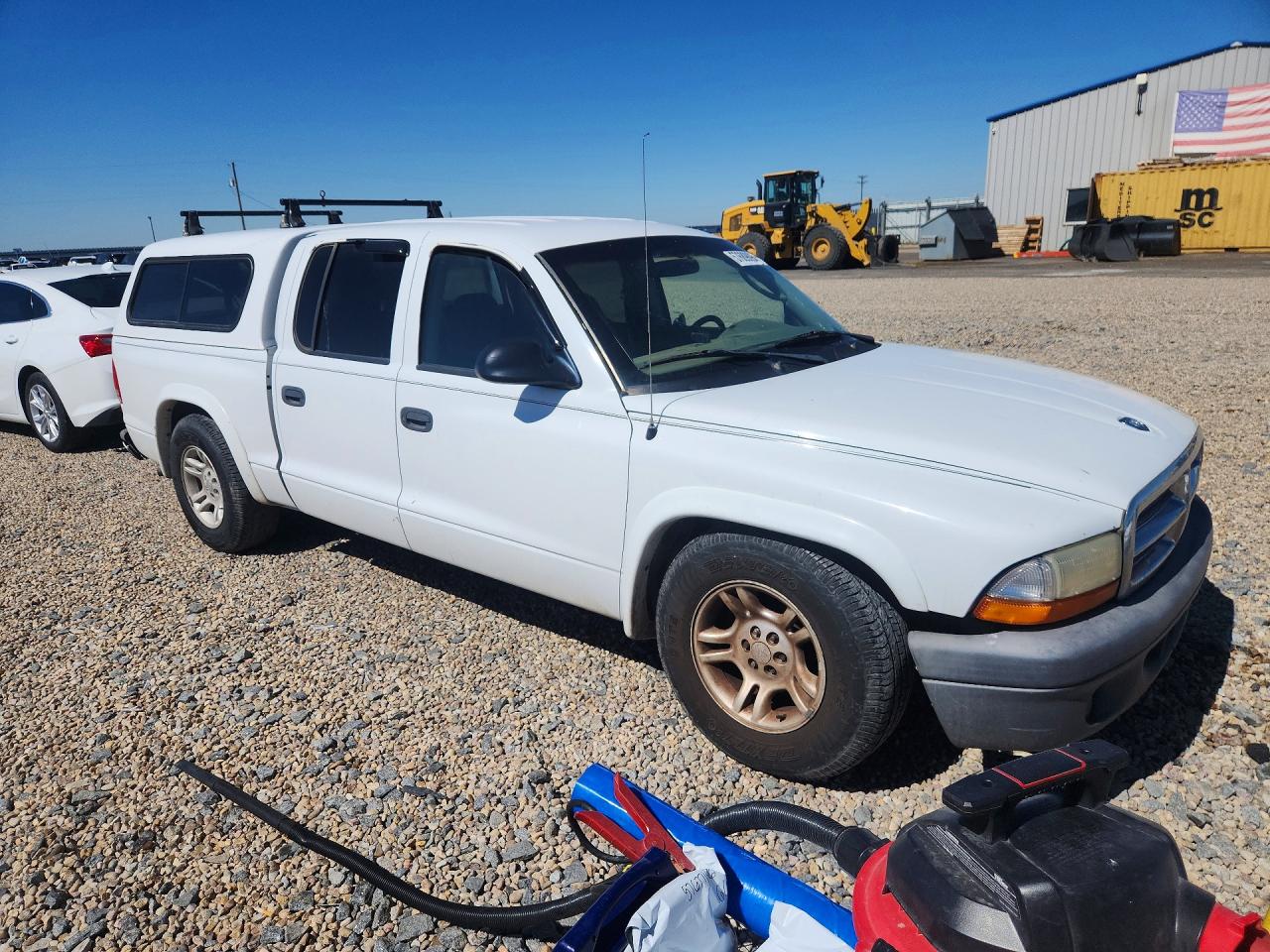 2004 Dodge Dakota Quad Sport White vin: 1D7HL38K44S777556
