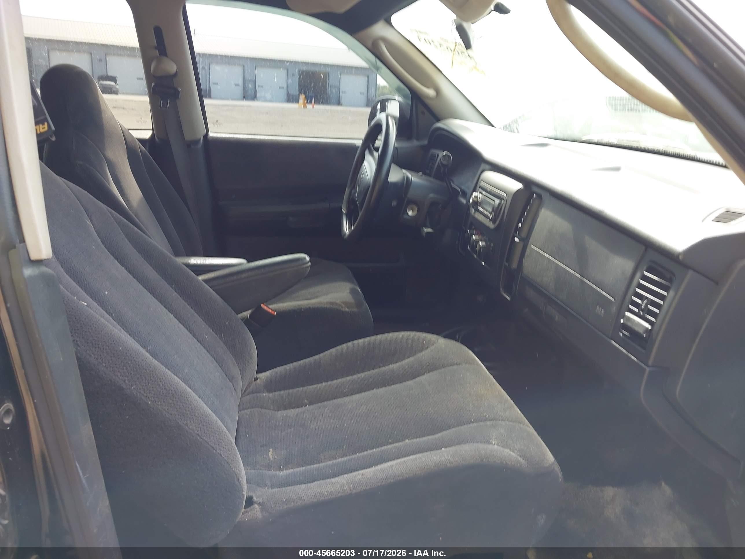 2004 Dodge Dakota Sport/sxt Black vin: 1D7HL38N24S768297