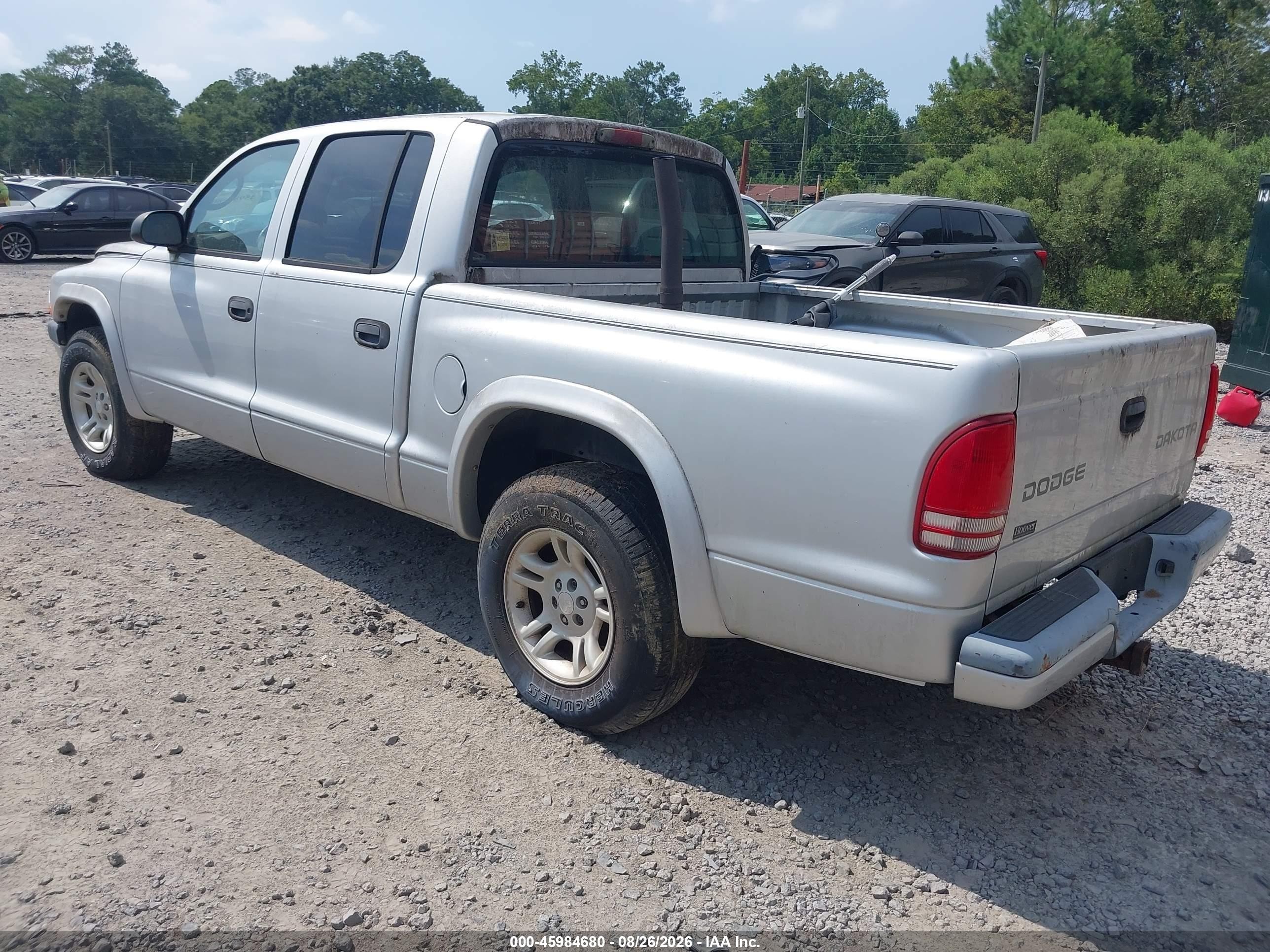 2004 Dodge Dakota Sport/sxt Серебряный vin: 1D7HL38N74S735053