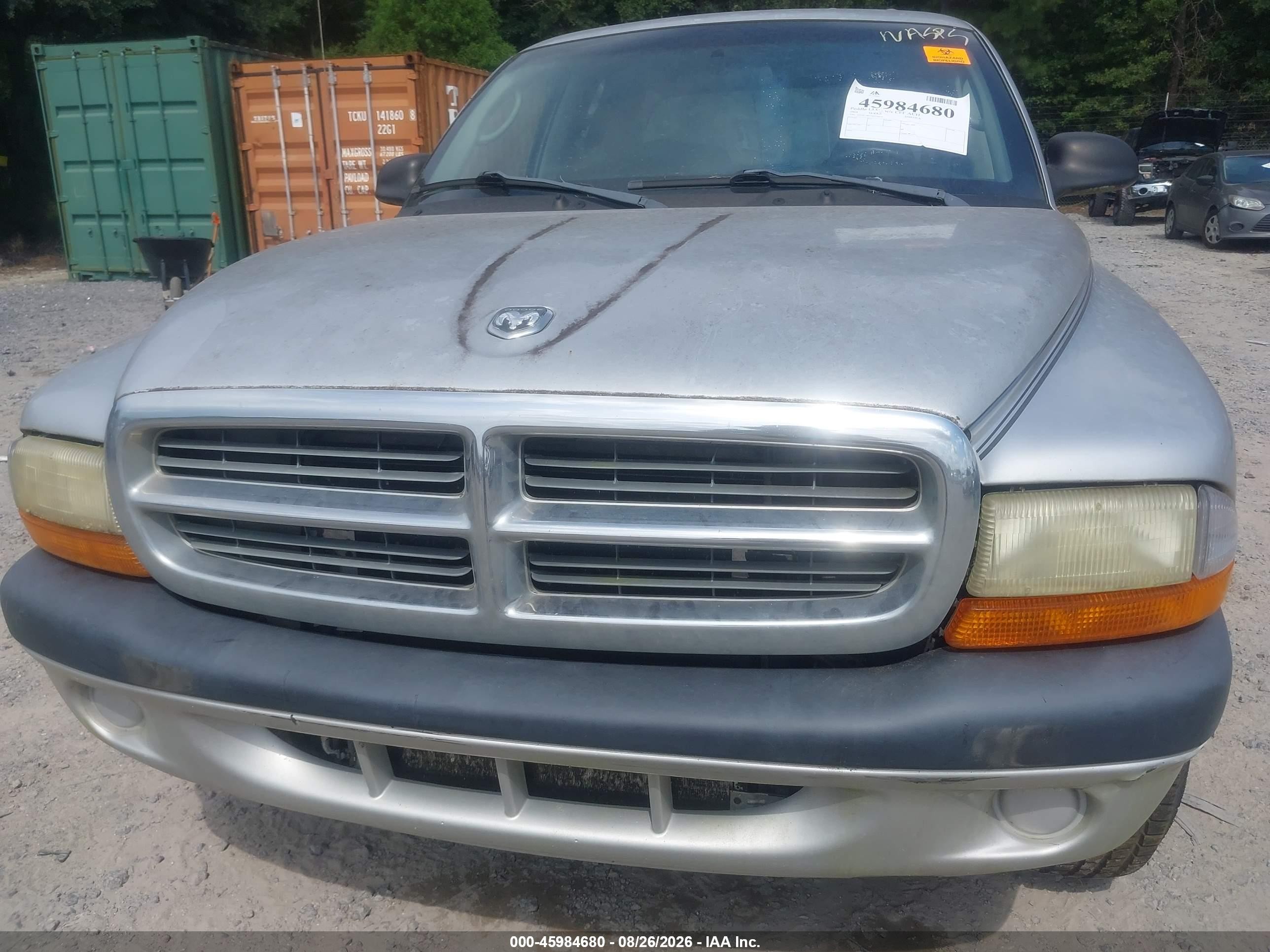 2004 Dodge Dakota Sport/sxt Серебряный vin: 1D7HL38N74S735053