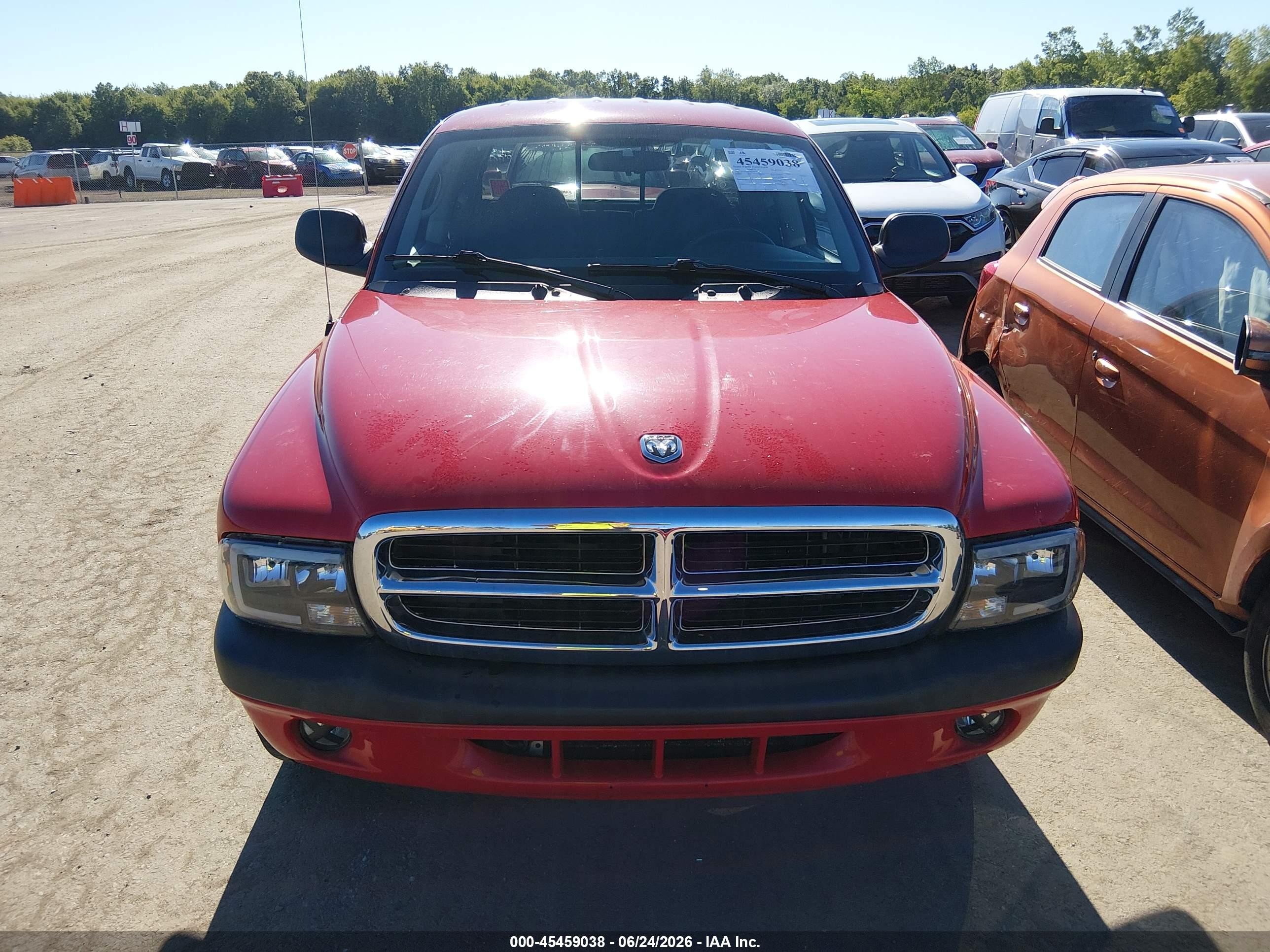 2003 Dodge Dakota Sport/sxt Red vin: 1D7HL38X03S288159
