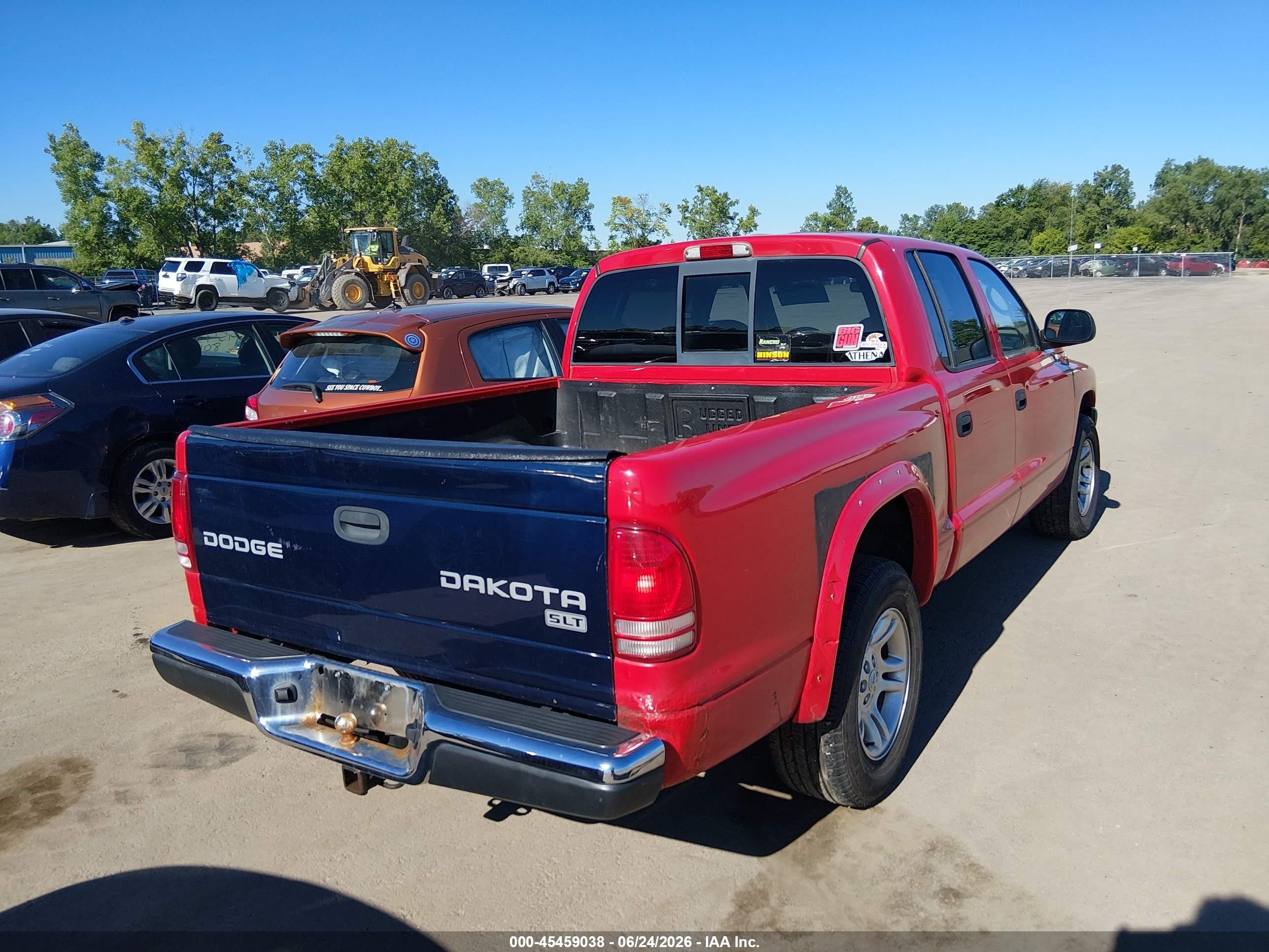 2003 Dodge Dakota Sport/sxt Red vin: 1D7HL38X03S288159