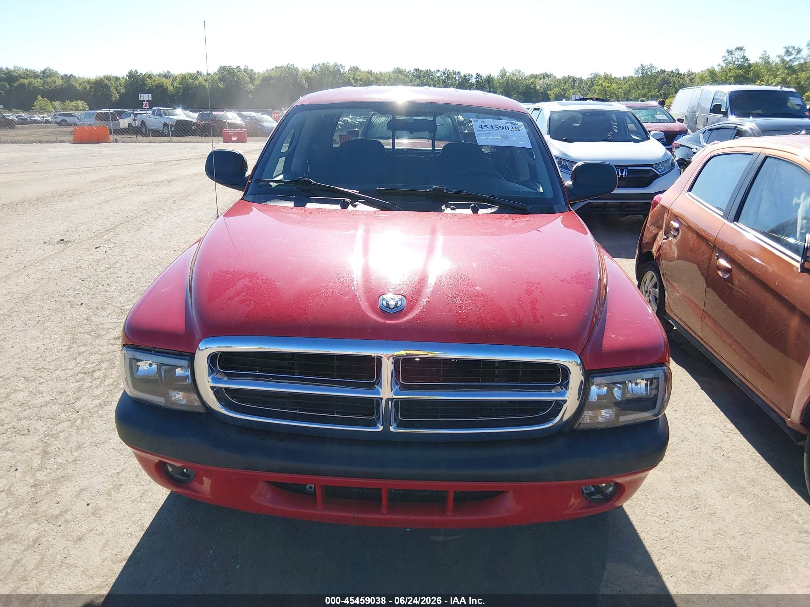 2003 Dodge Dakota Sport/sxt Red vin: 1D7HL38X03S288159