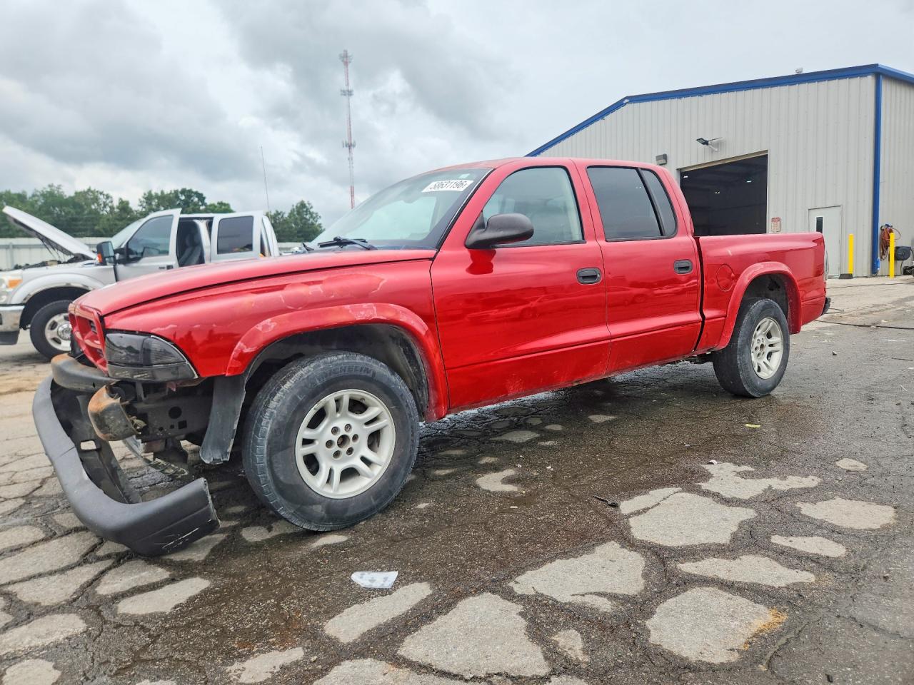 2003 Dodge Dakota Quad Sport Red vin: 1D7HL38X23S275669