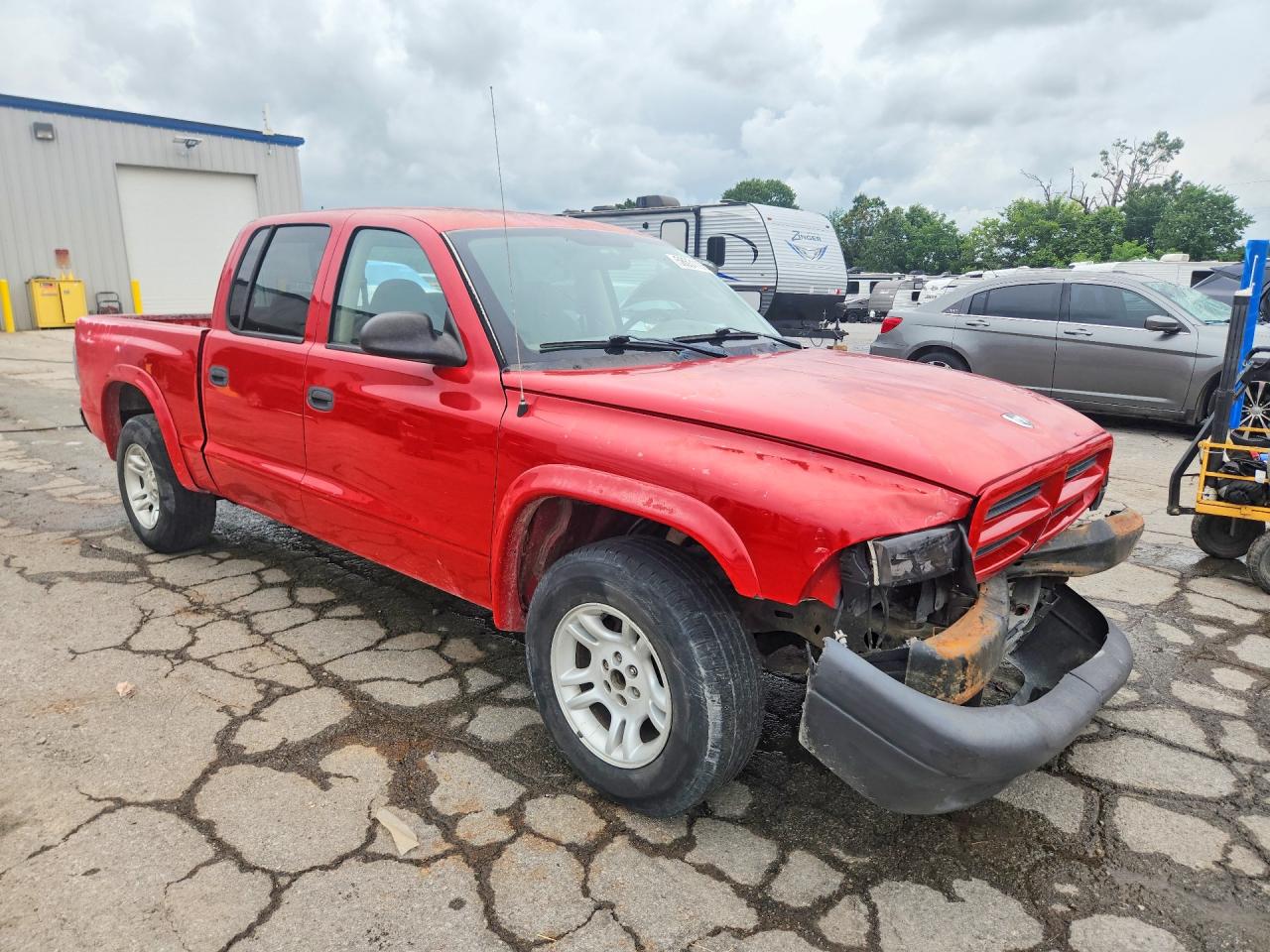 2003 Dodge Dakota Quad Sport Красный vin: 1D7HL38X23S275669